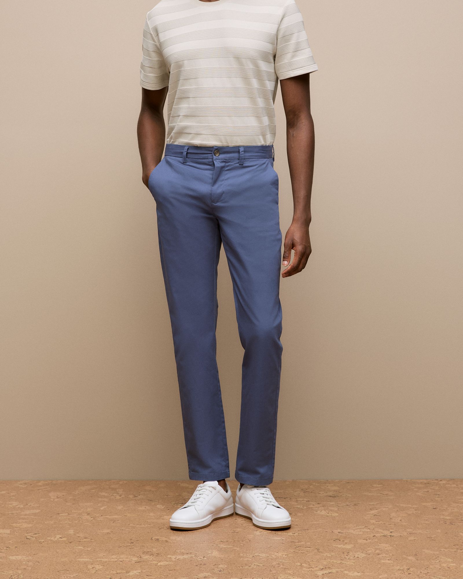 Regular Fit Chino Pant in Dark Blue
