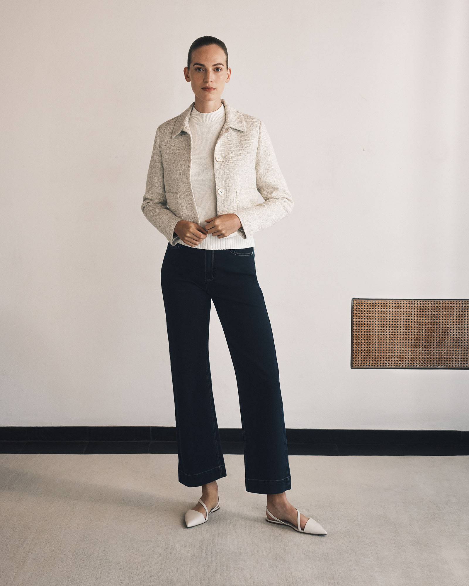 Wide Leg Jean in Dark Indigo
