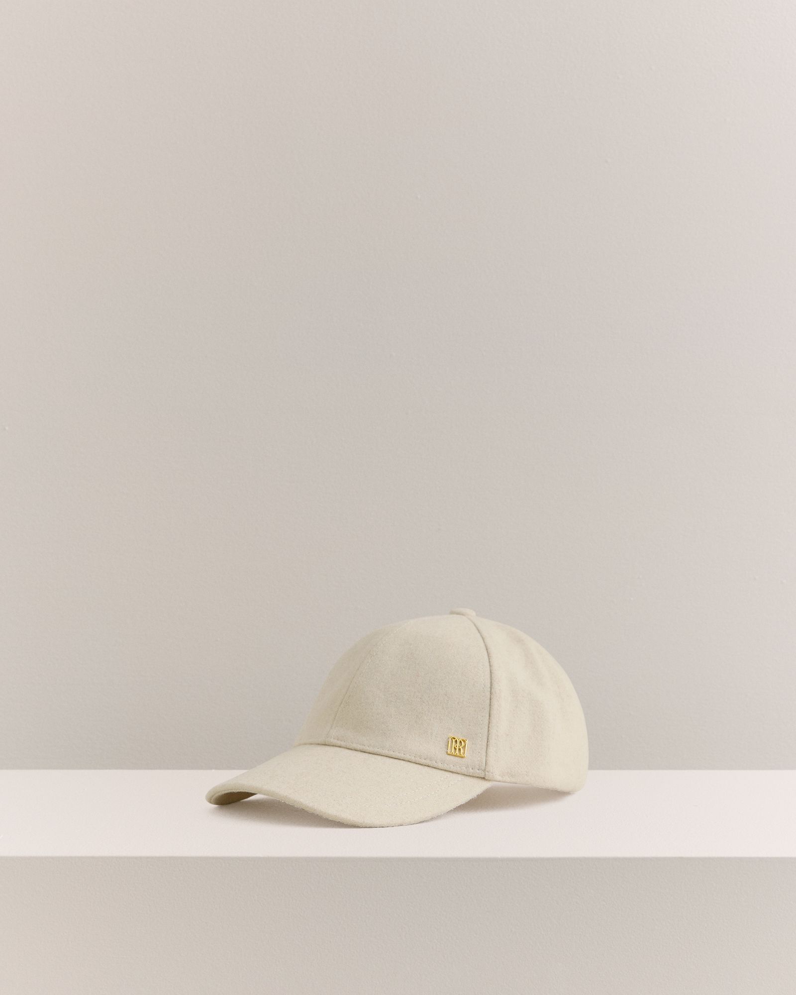 Tarlia Wool Blend Cap in Stone Marle