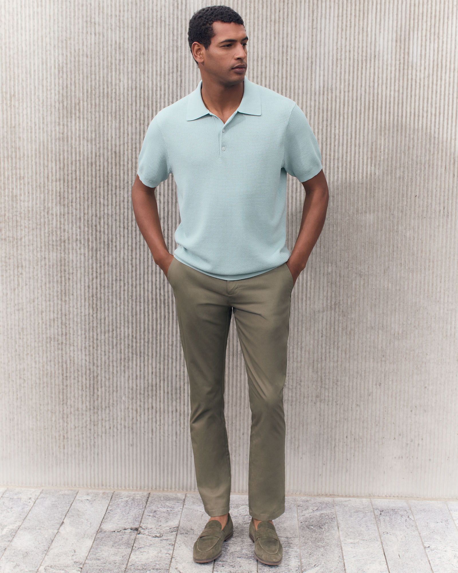 Regular Fit Chino Pant in Hunter Green