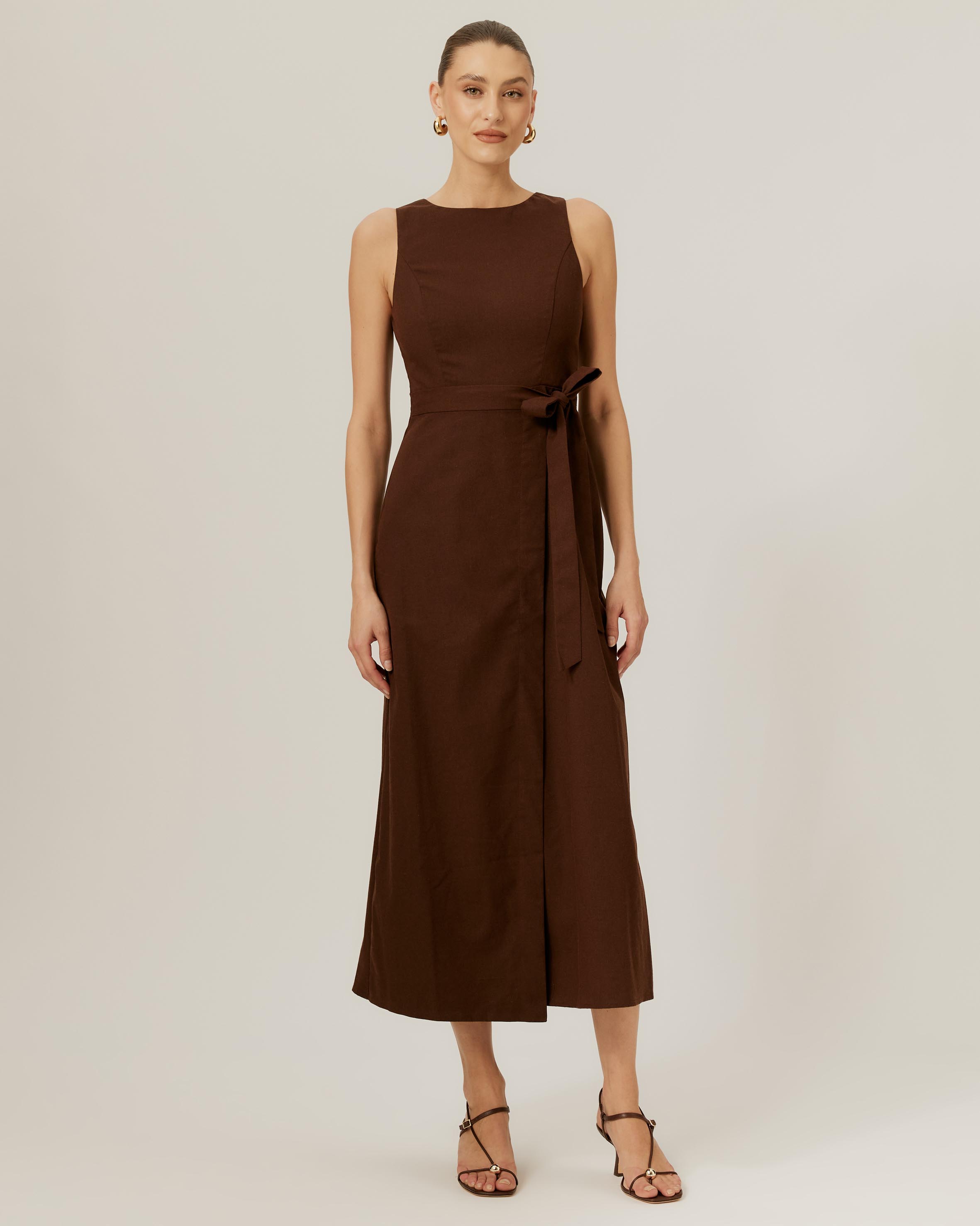 Tie Midi Dress
