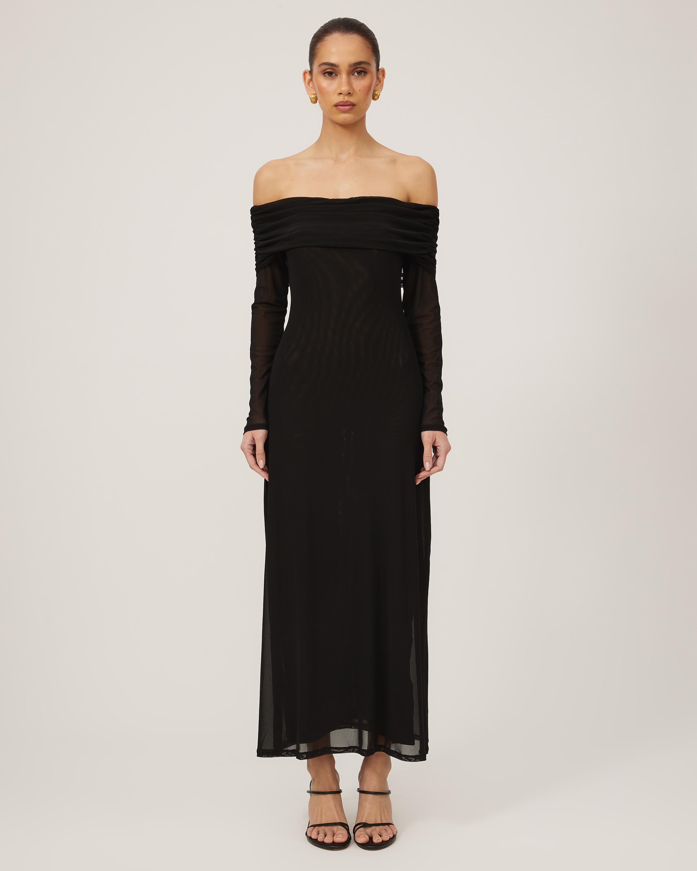 Mia Off Shoulder Midi Dress