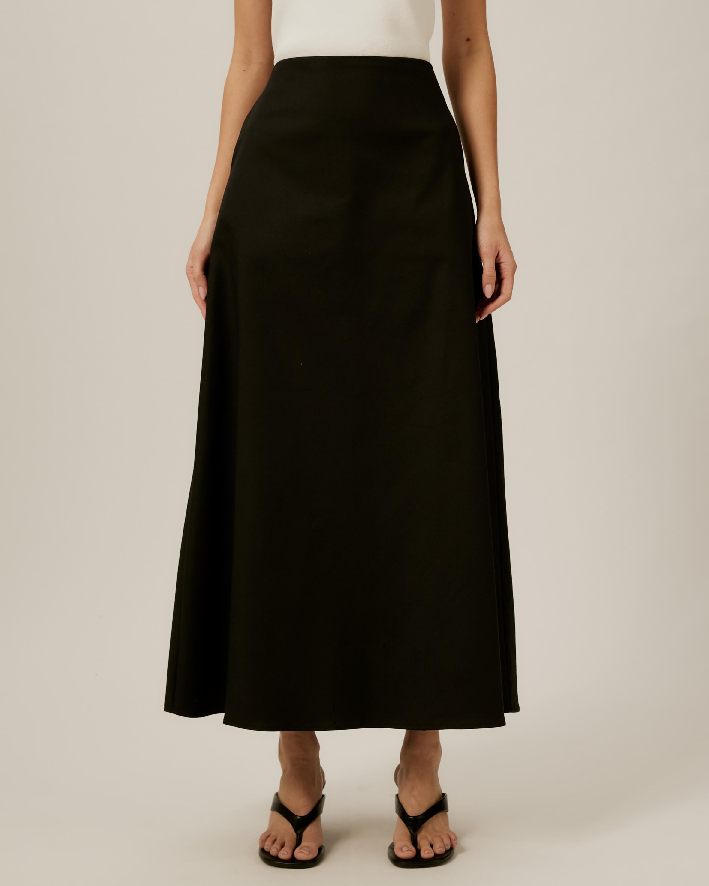 A-Line Midi Skirt