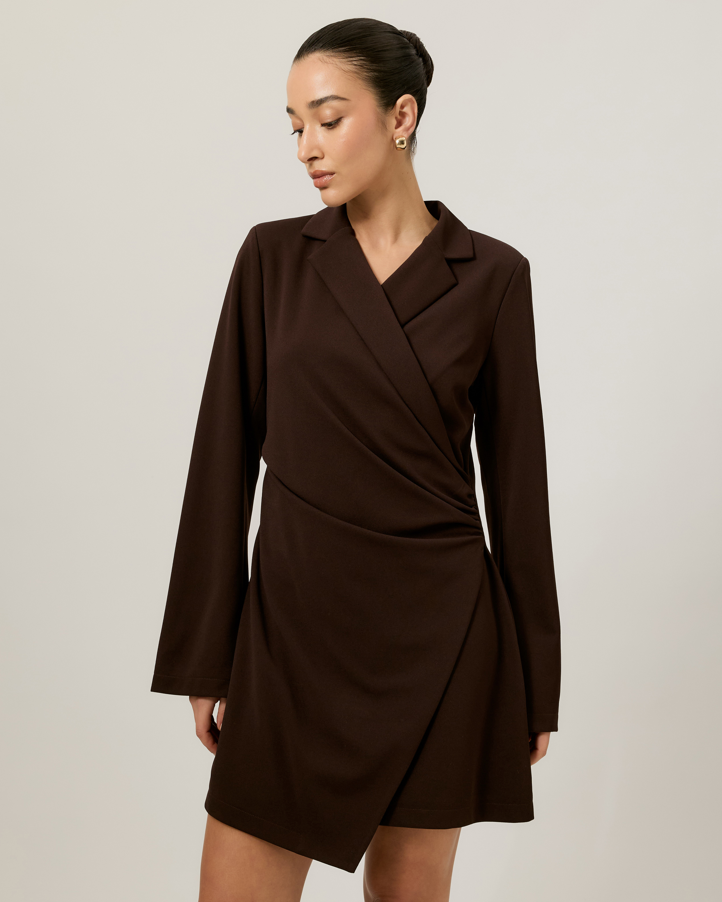 Monique Tailored Wrap Mini Dress