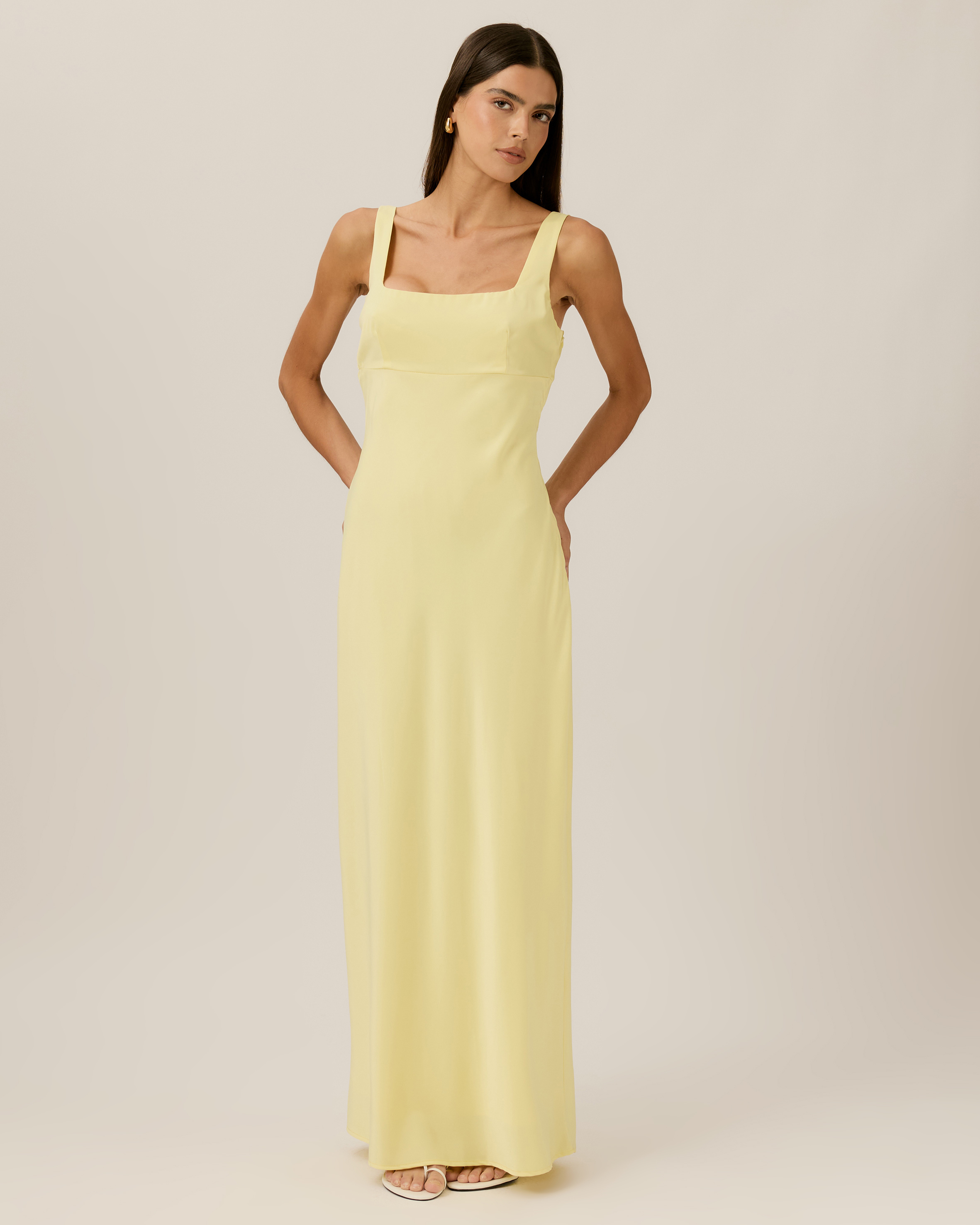Lulu Satin Midi Dress