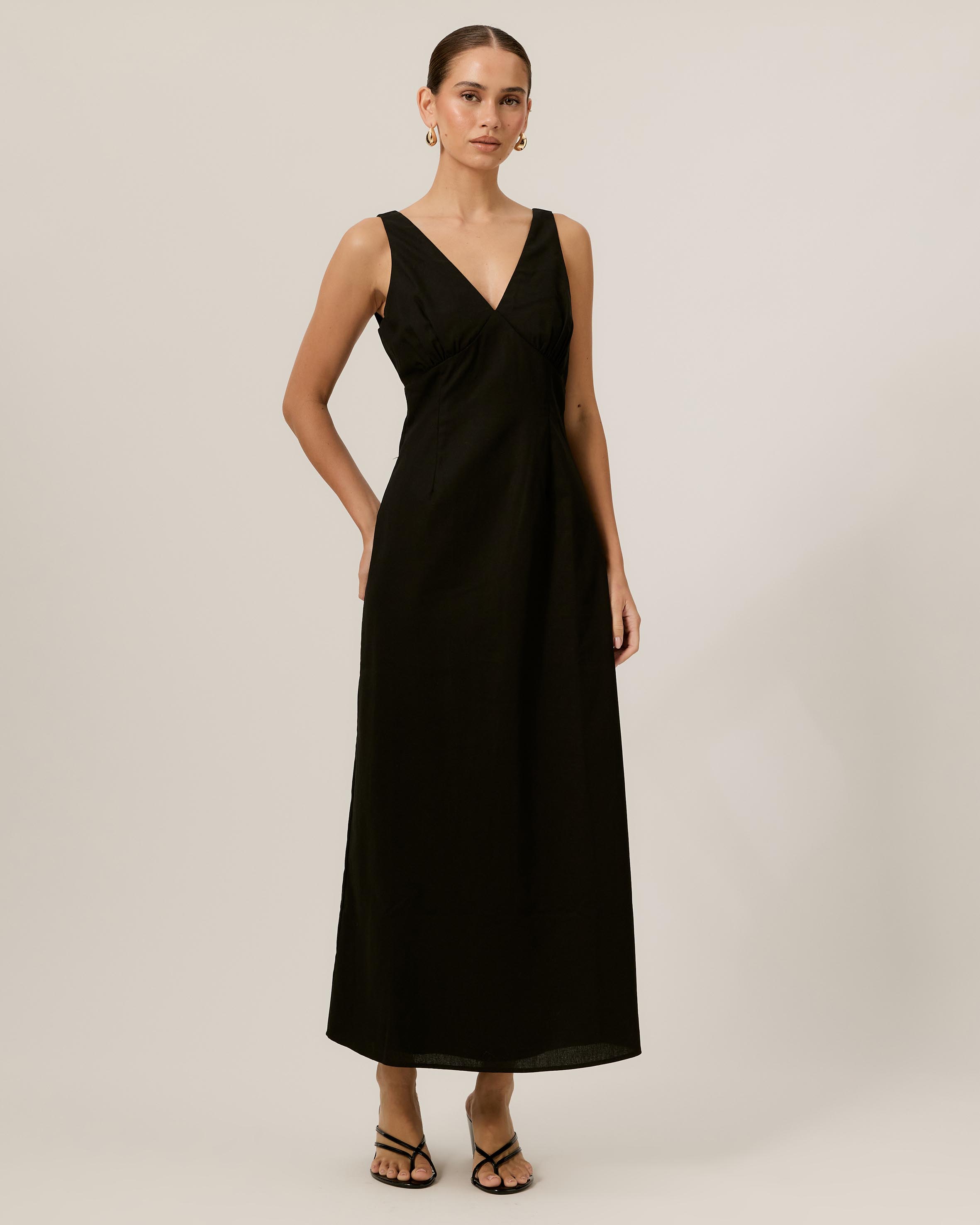Andy V Neck Midi Dress