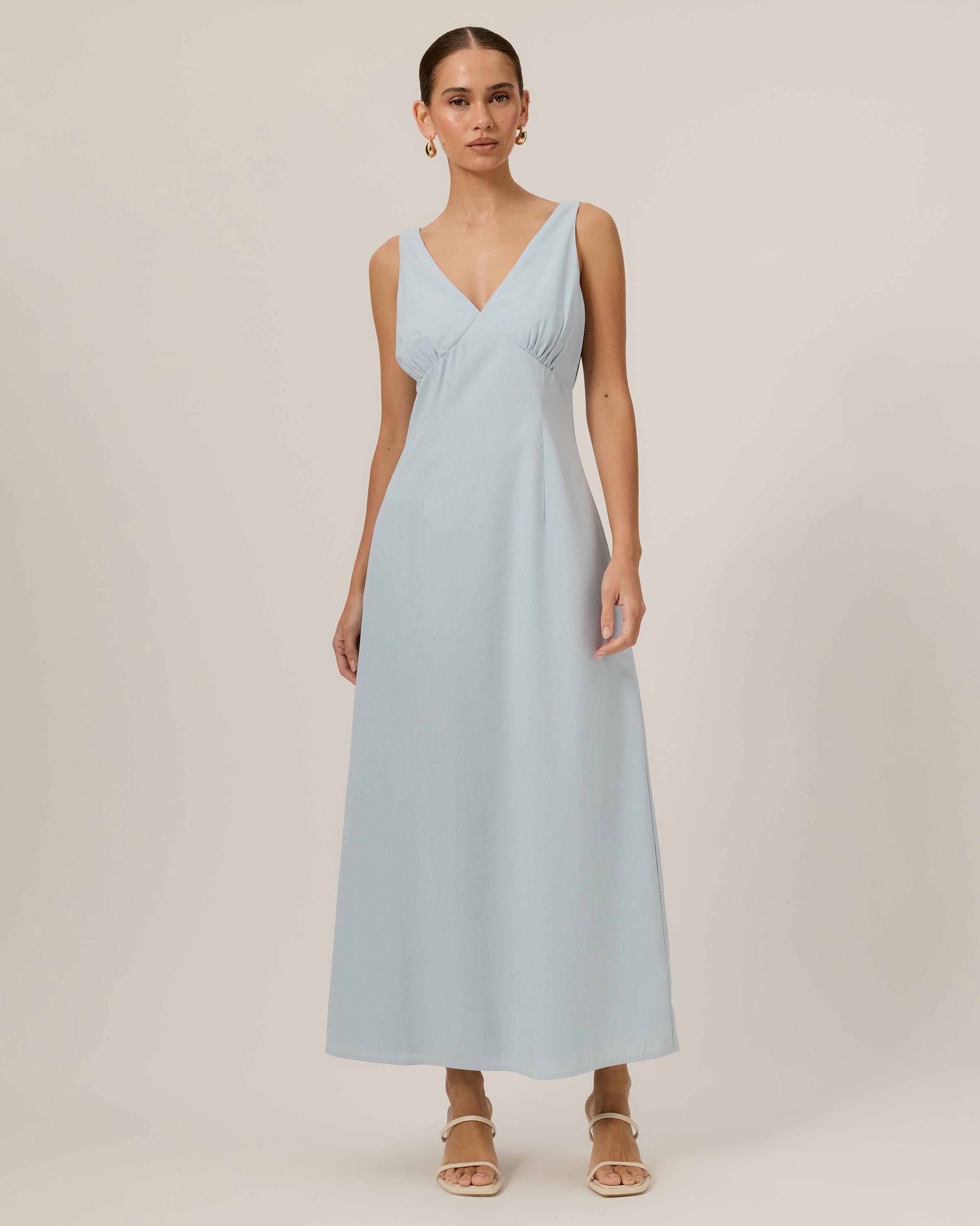 Andy V Neck Midi Dress