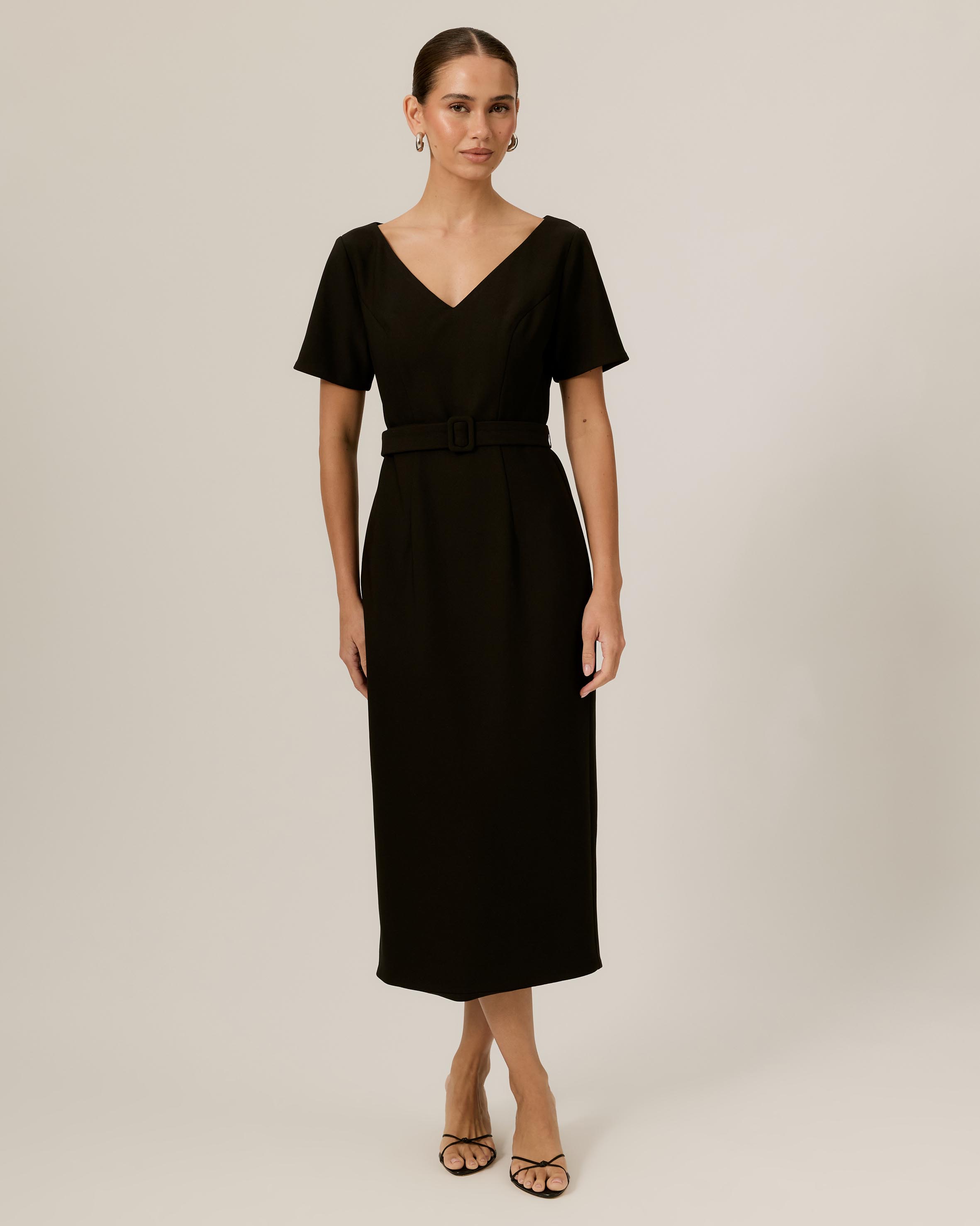 Imy Crepe Midi Dress