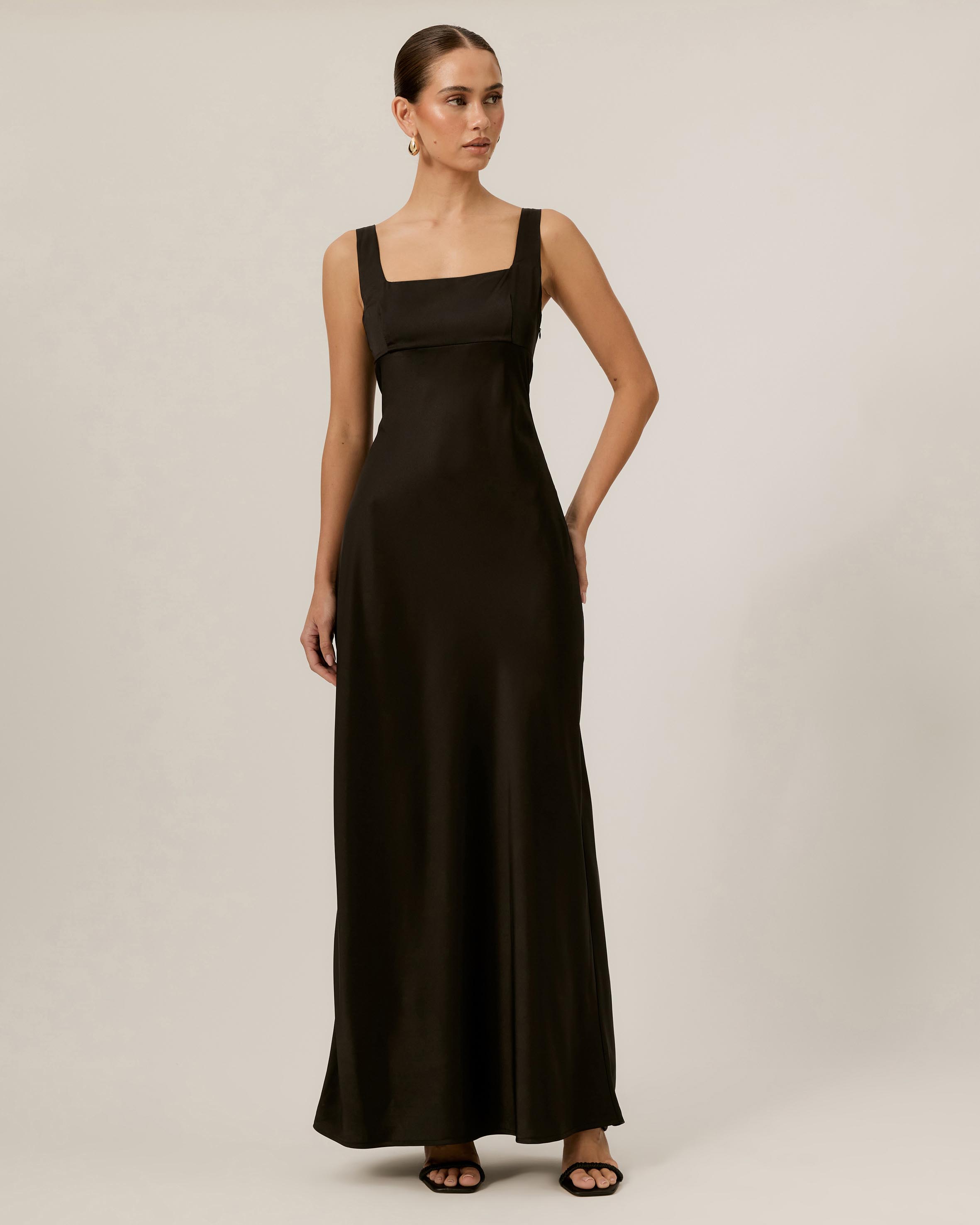Lulu Satin Midi Dress
