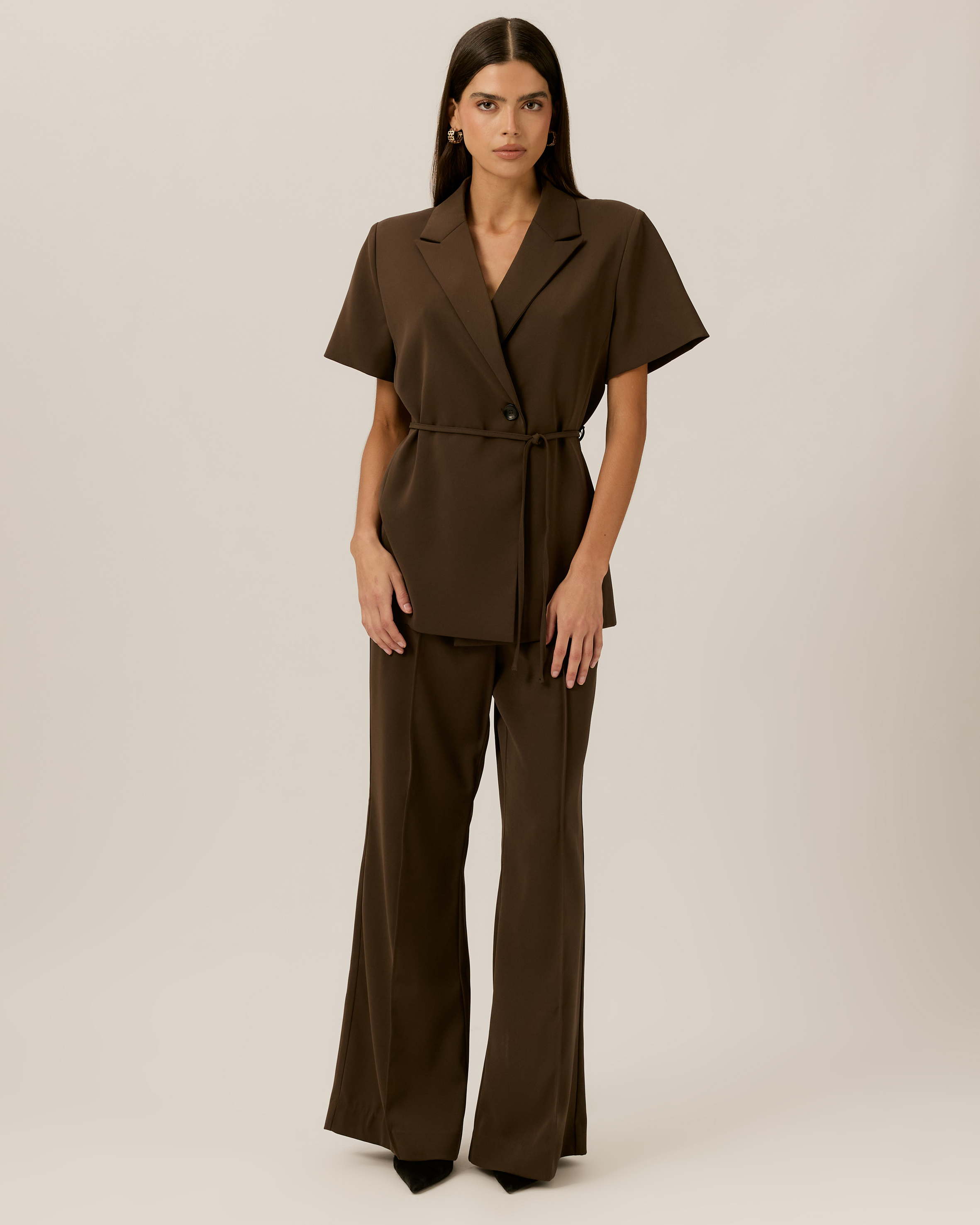 Allira Pin Tuck Tailored Pants