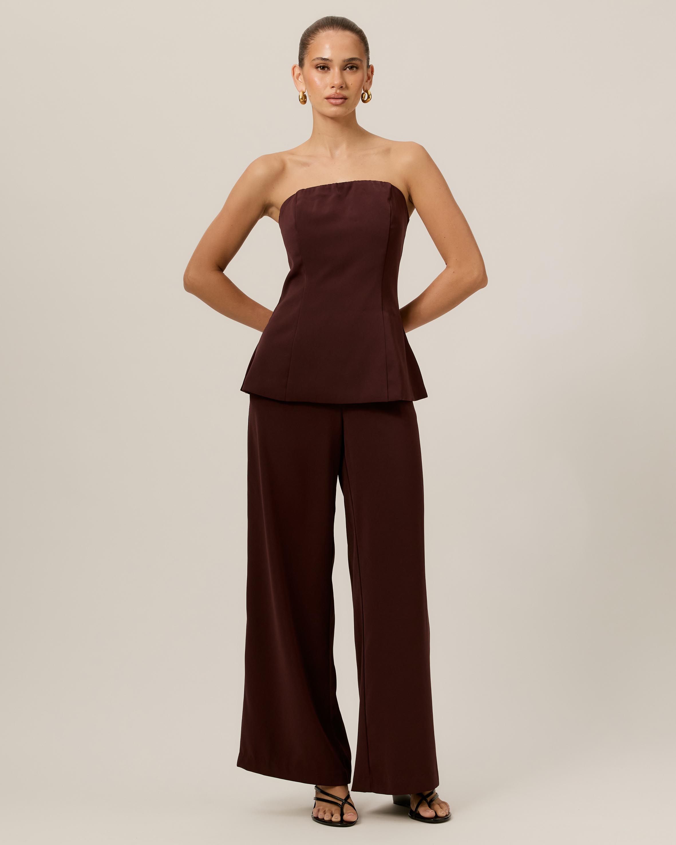 Carmen Tailored Wide Leg Pants