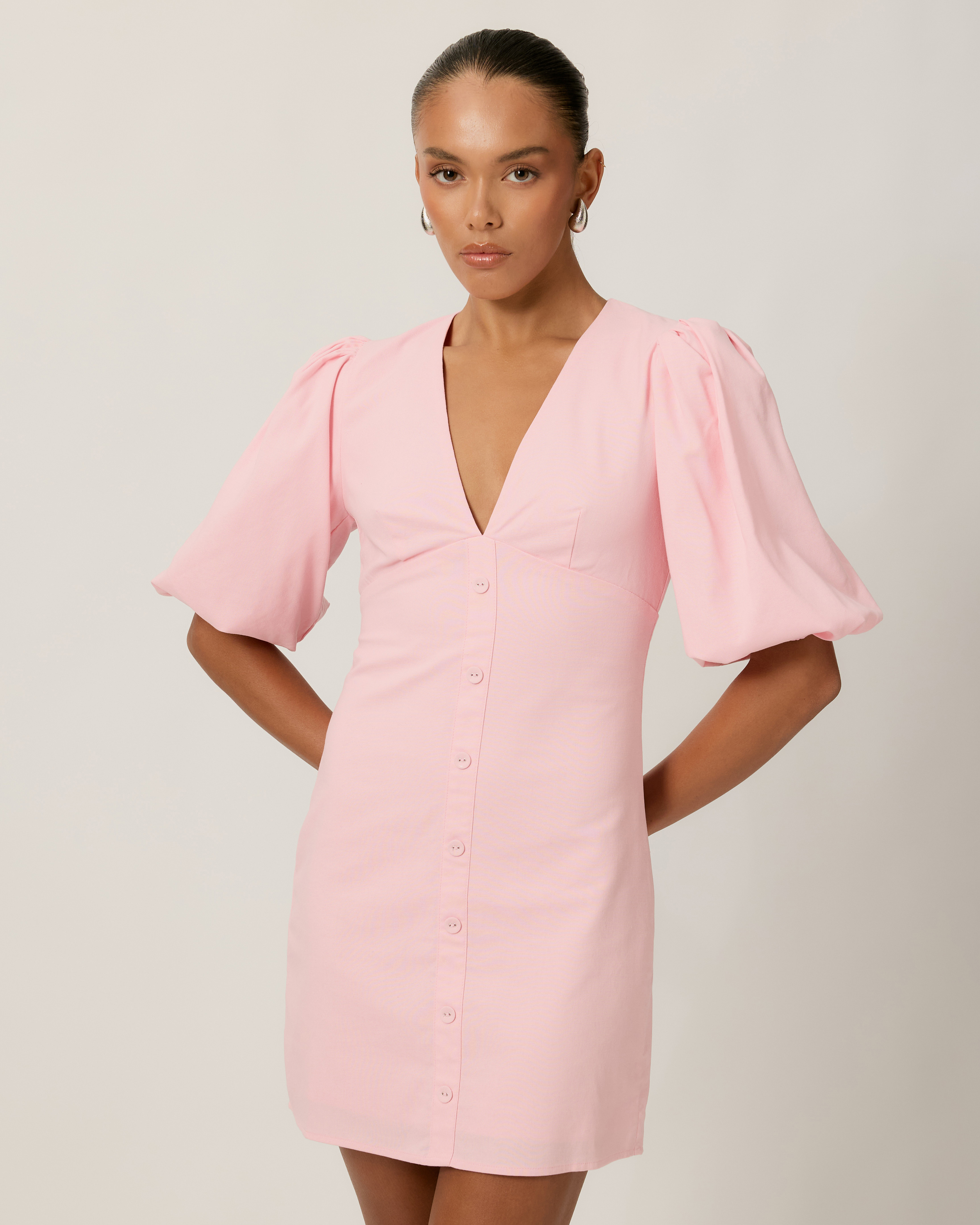 Saphira V-Neck Mini Dress