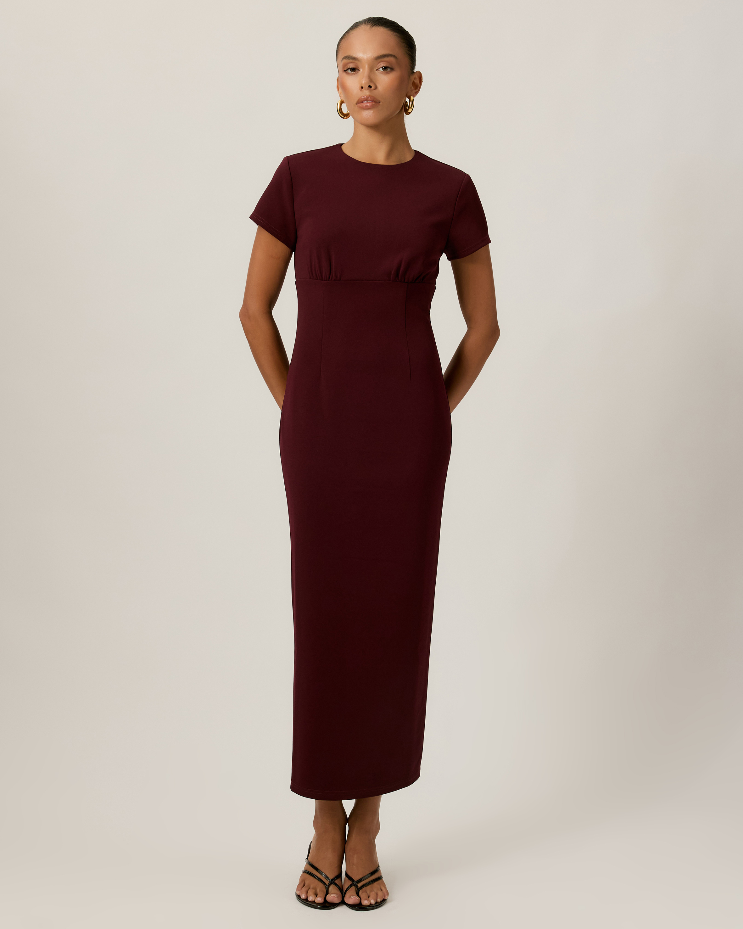London Crepe Midi Dress