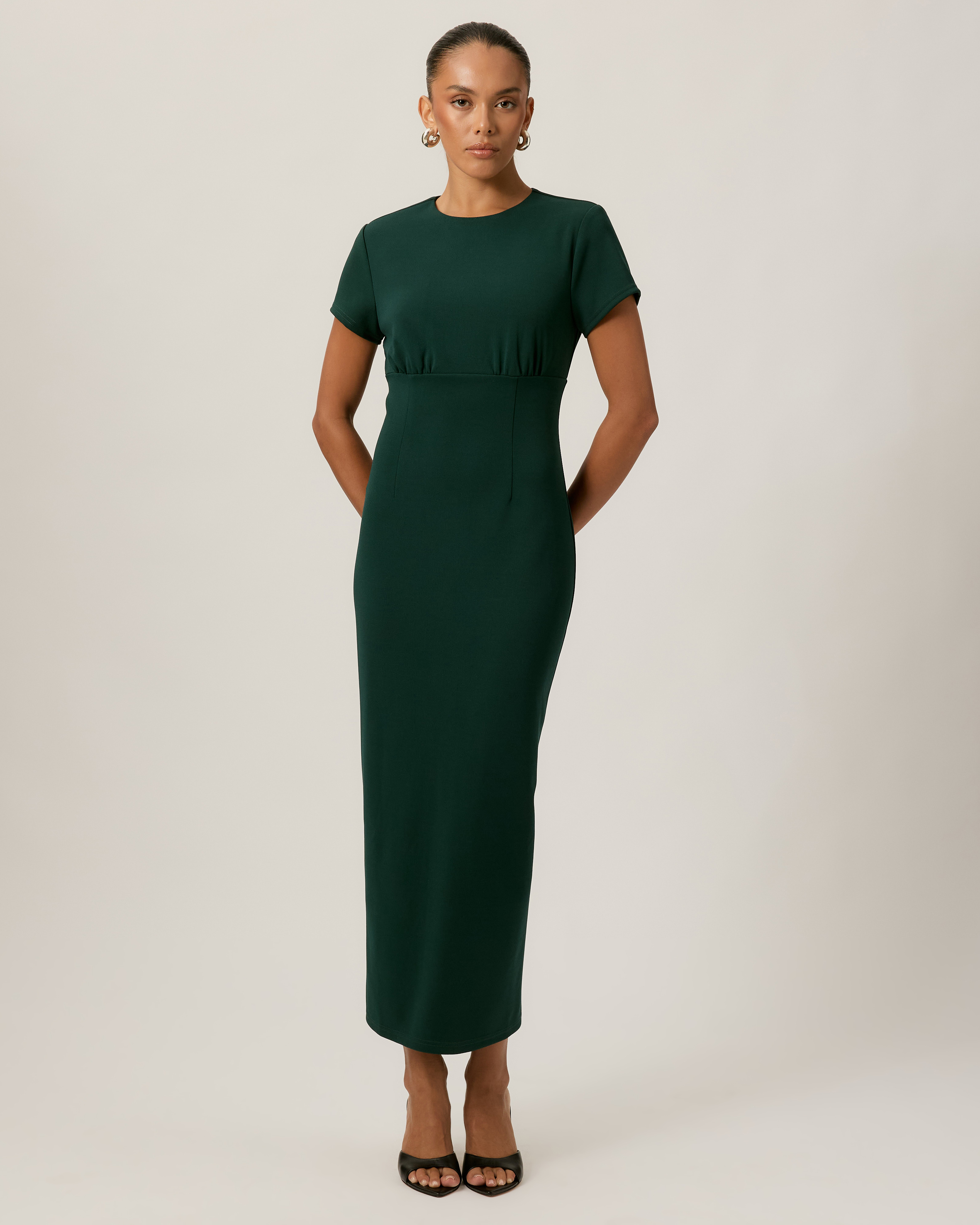 London Crepe Midi Dress