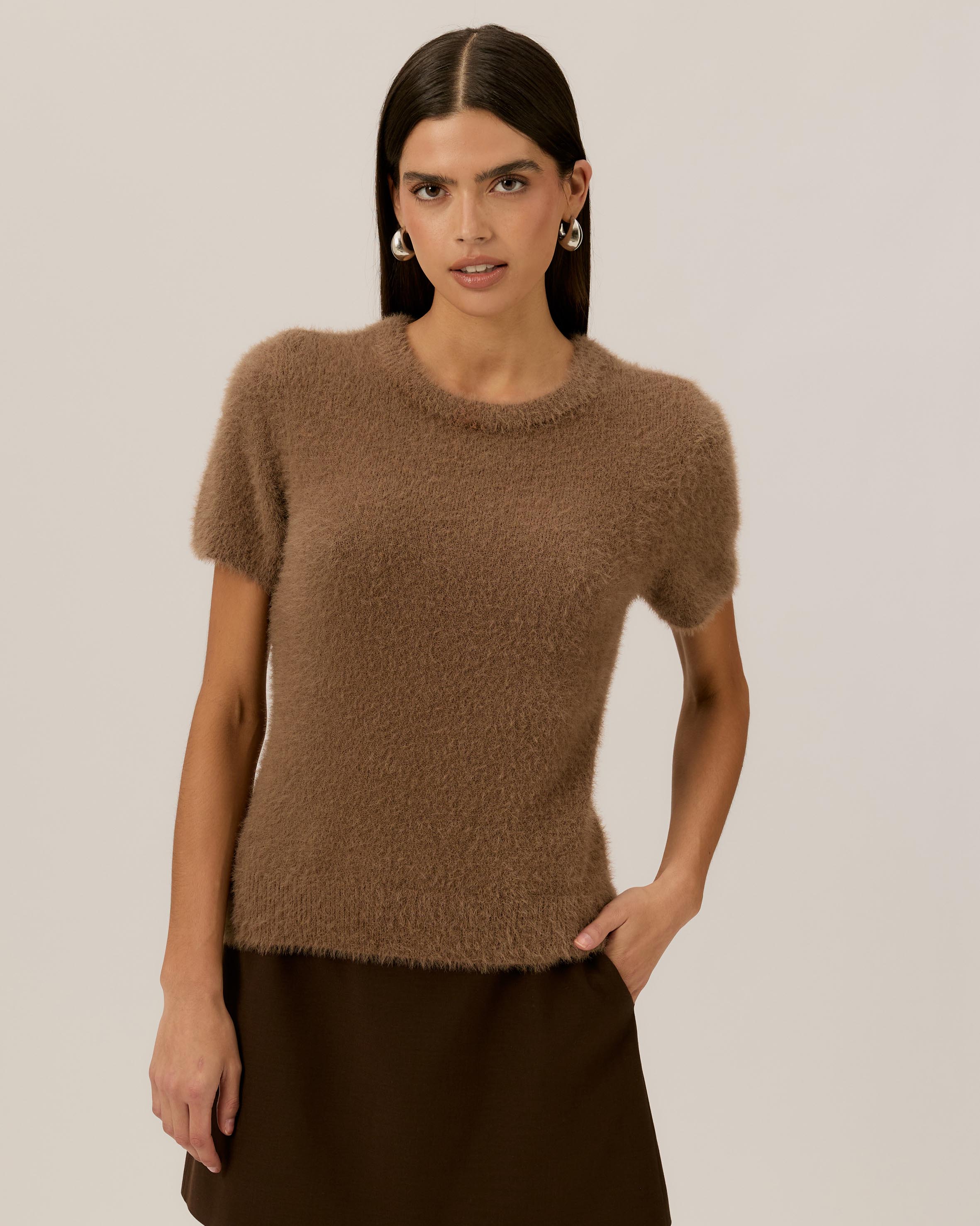 Wren Crew Neck Knit Top