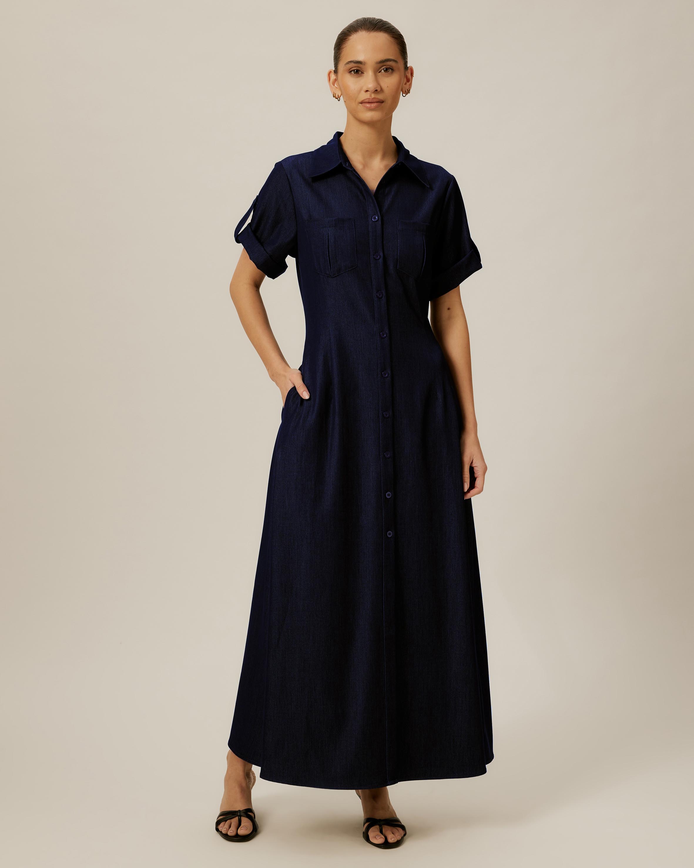 Midi Shirt Dress