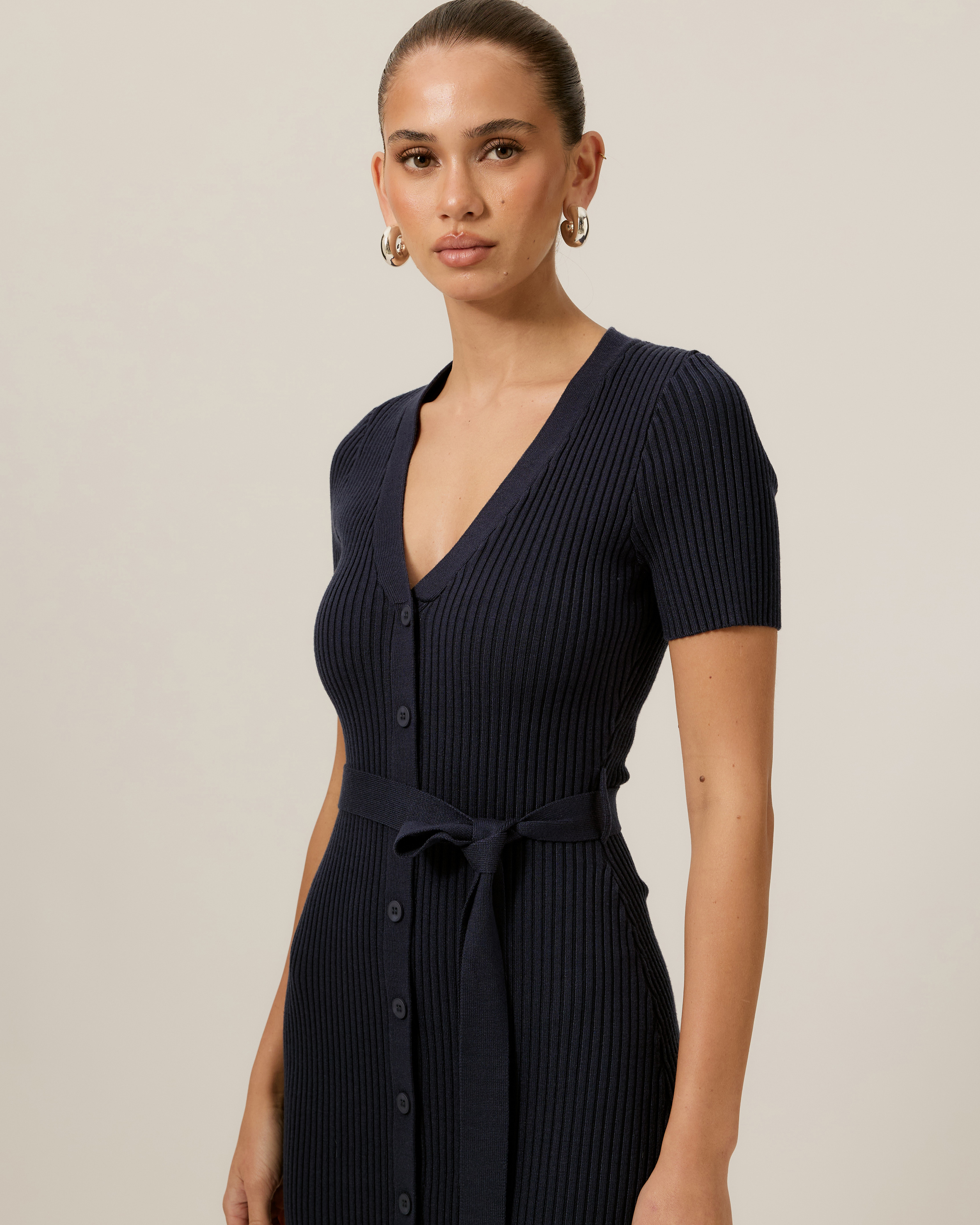 Holly Ribbed Knit Dress