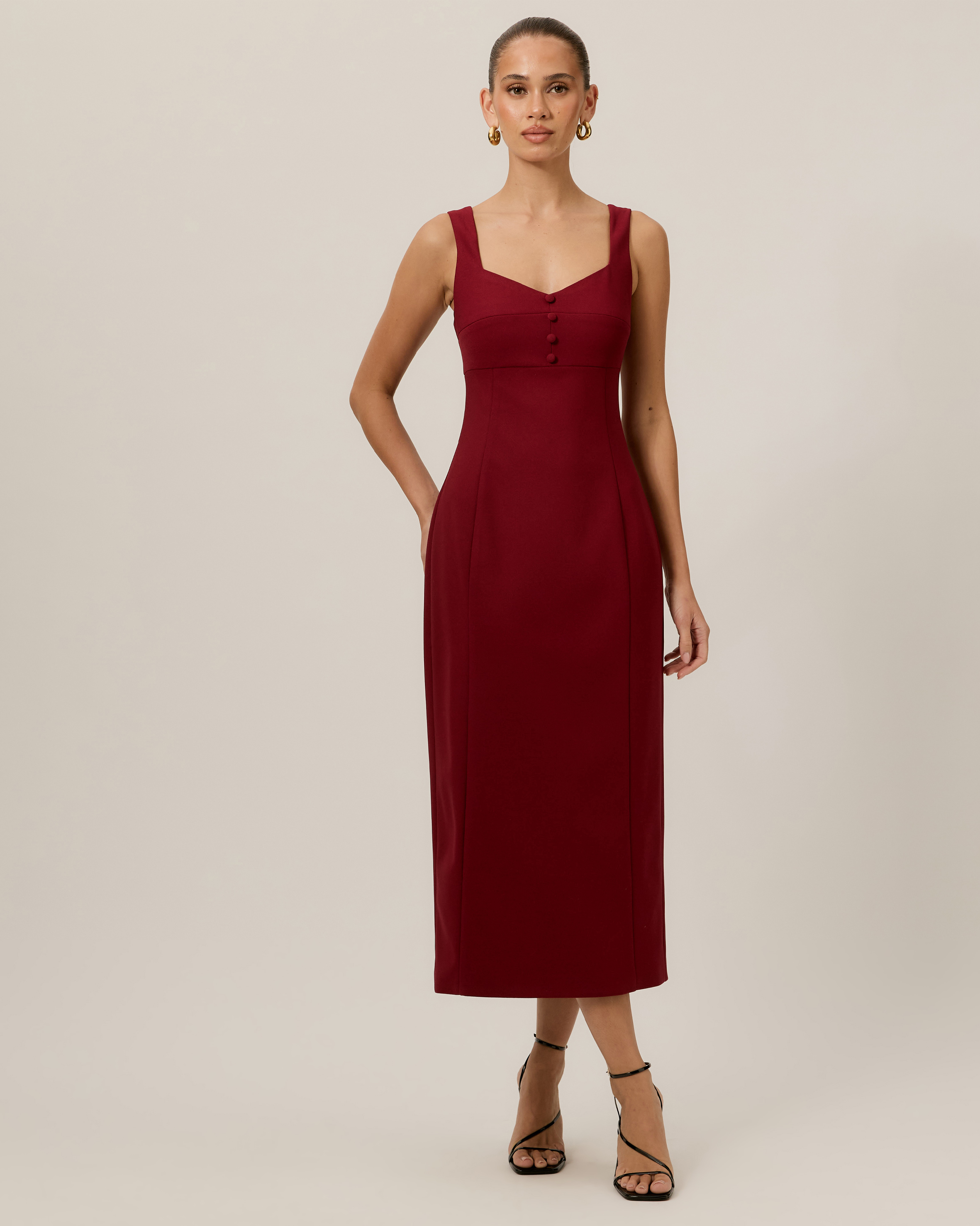 Gill Crepe Midi Dress
