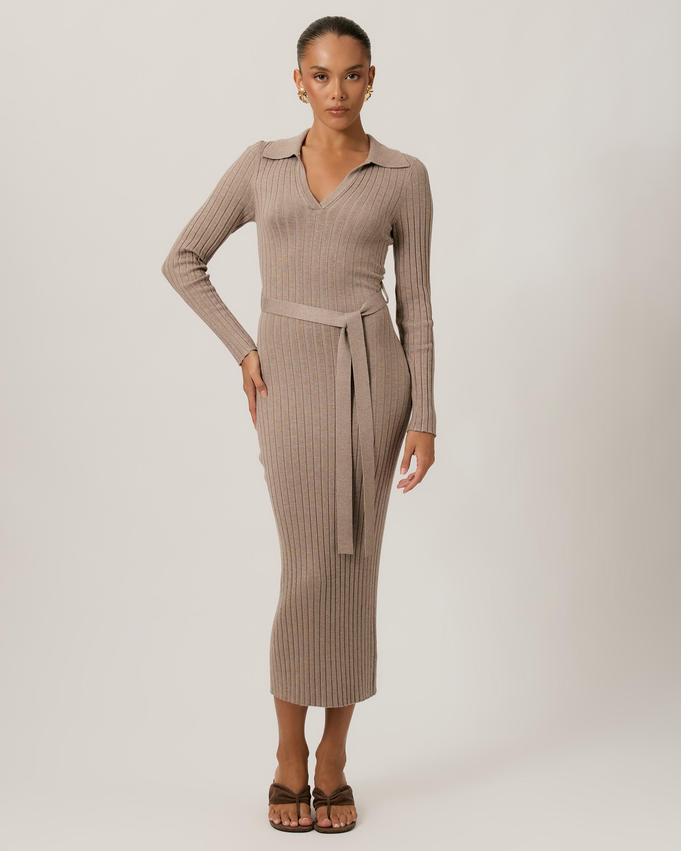 Sara Long Sleeve Knit Dress
