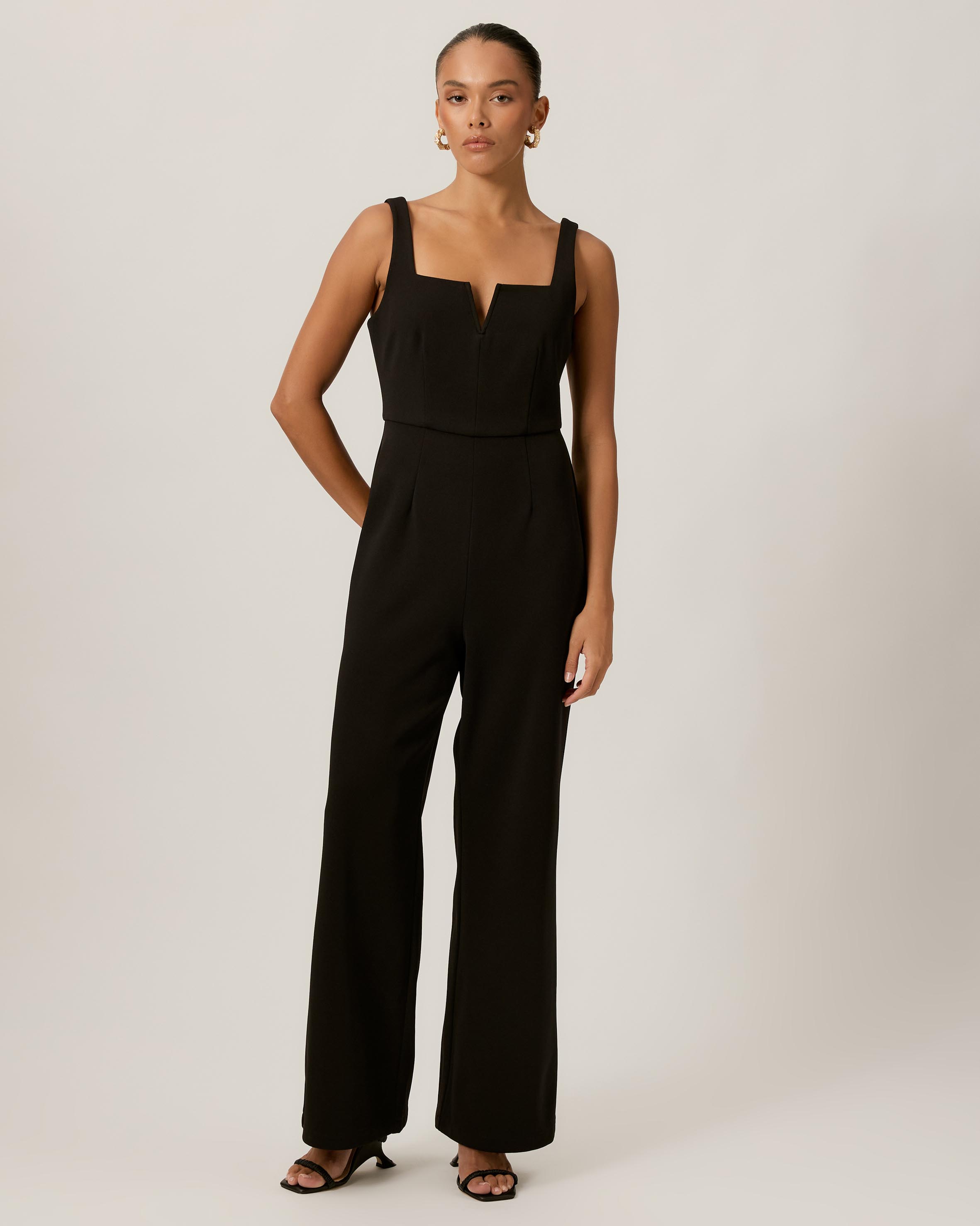 Monique Square Neckline Jumpsuit