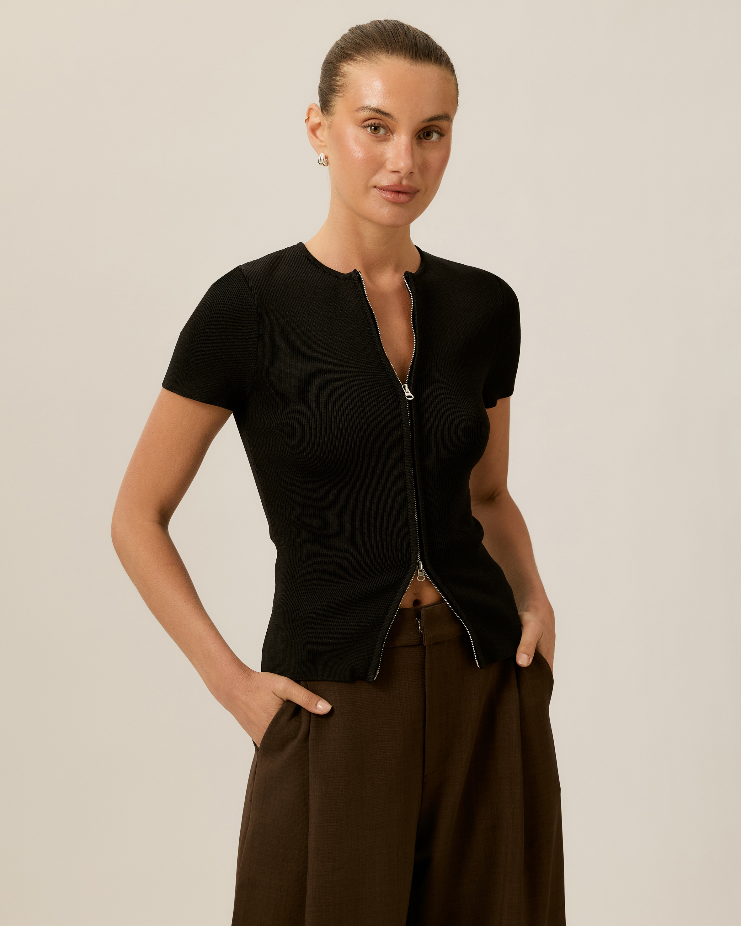 Mattie Ribbed Knit Top