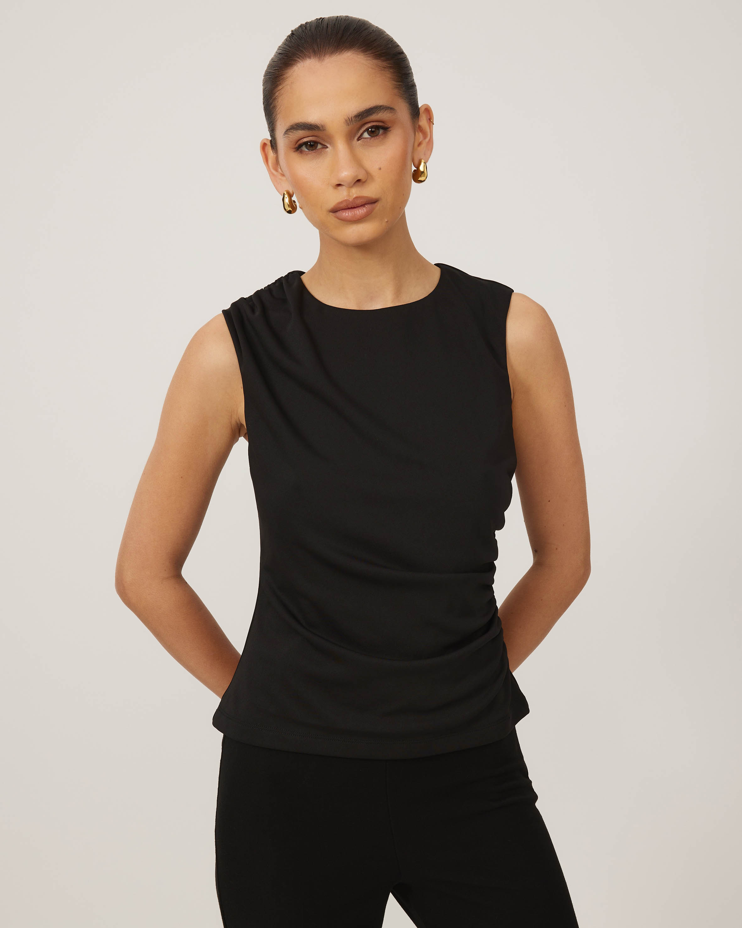 Jersey Rouched Top