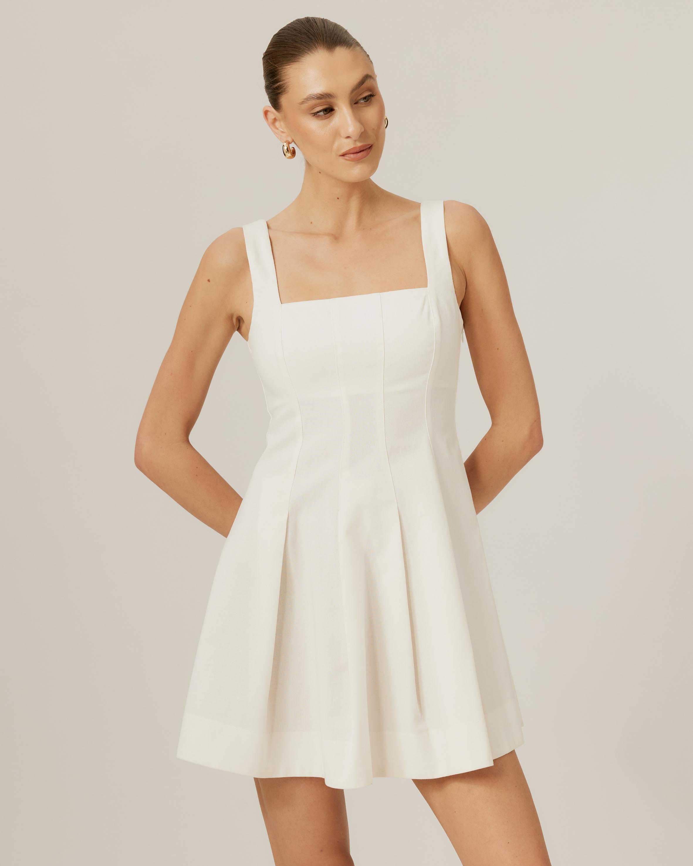 Lulu Square Neck Mini Dress