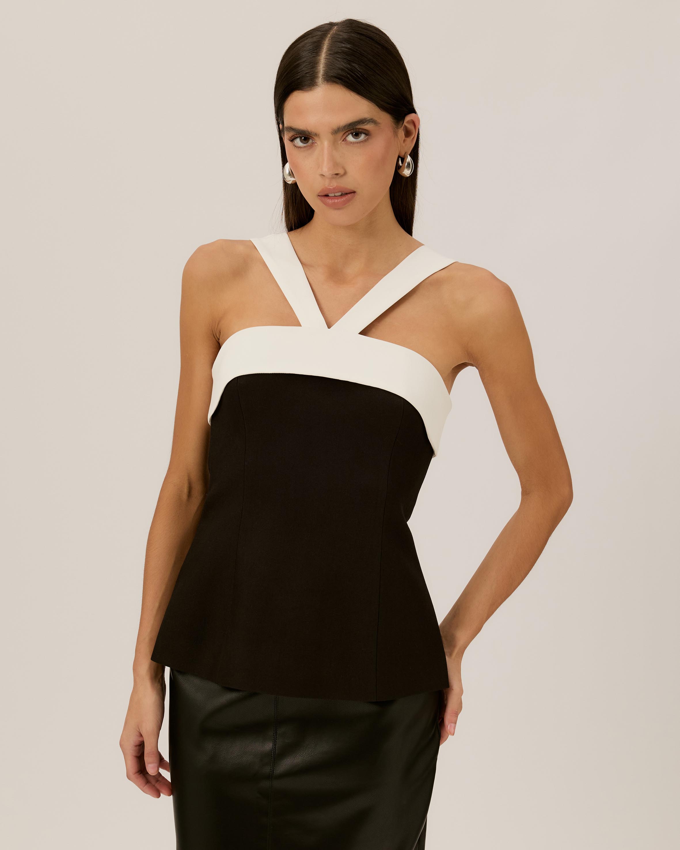 Tiana Contrast Halter Top