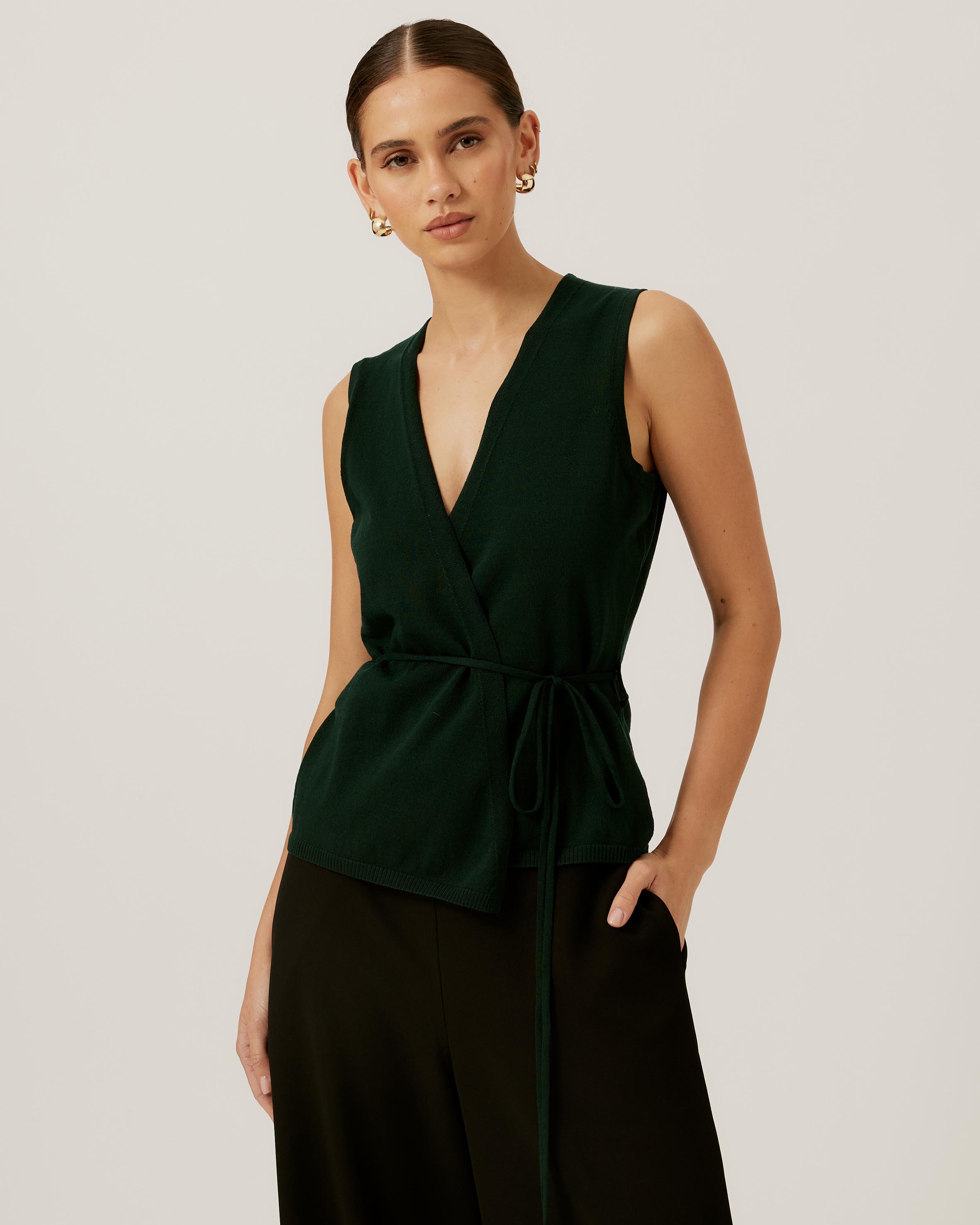Wrap Knit Top