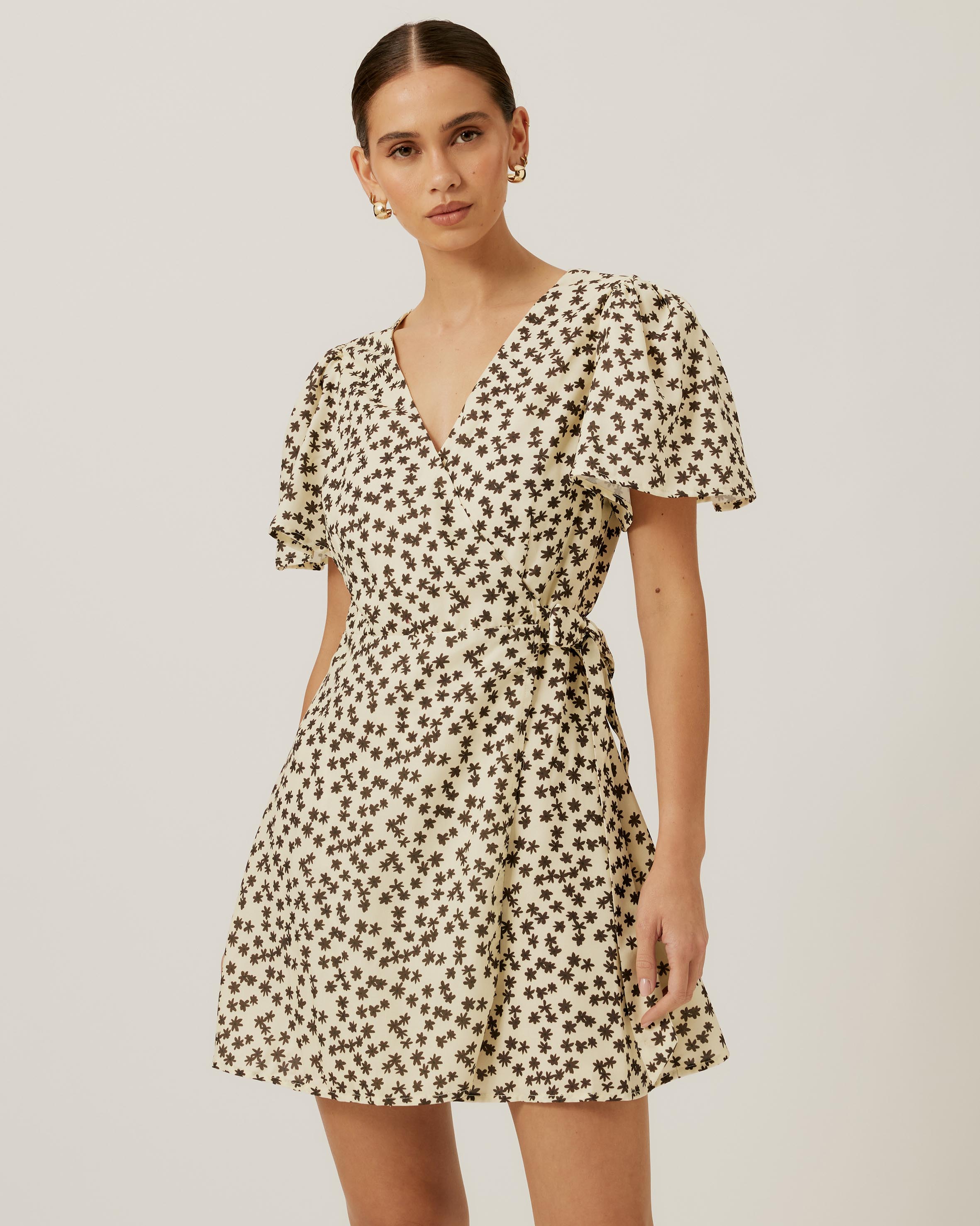 Helena Ditsy Floral Mini Dress