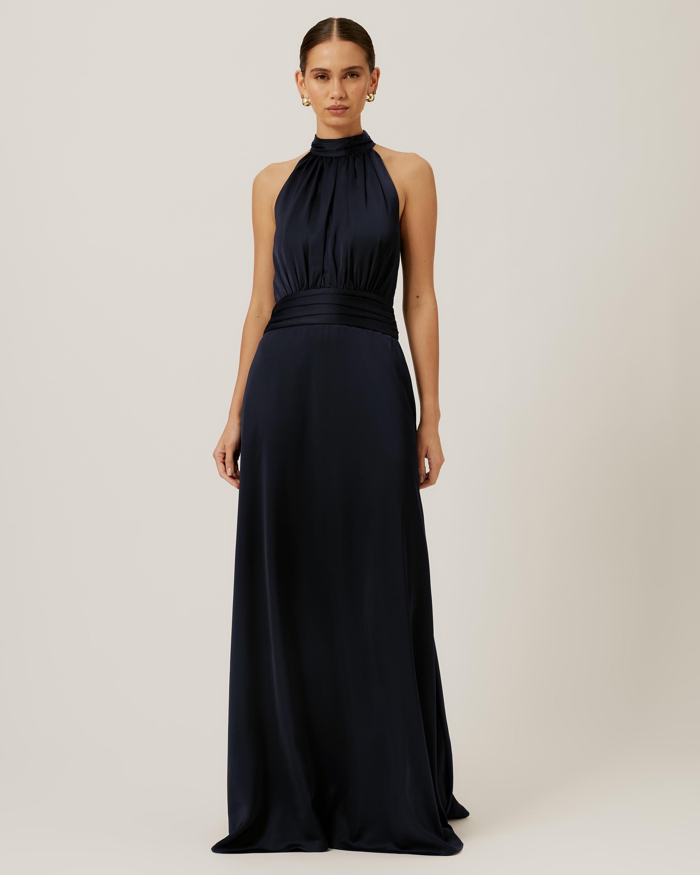 Maddie Ruched Midi Dress
