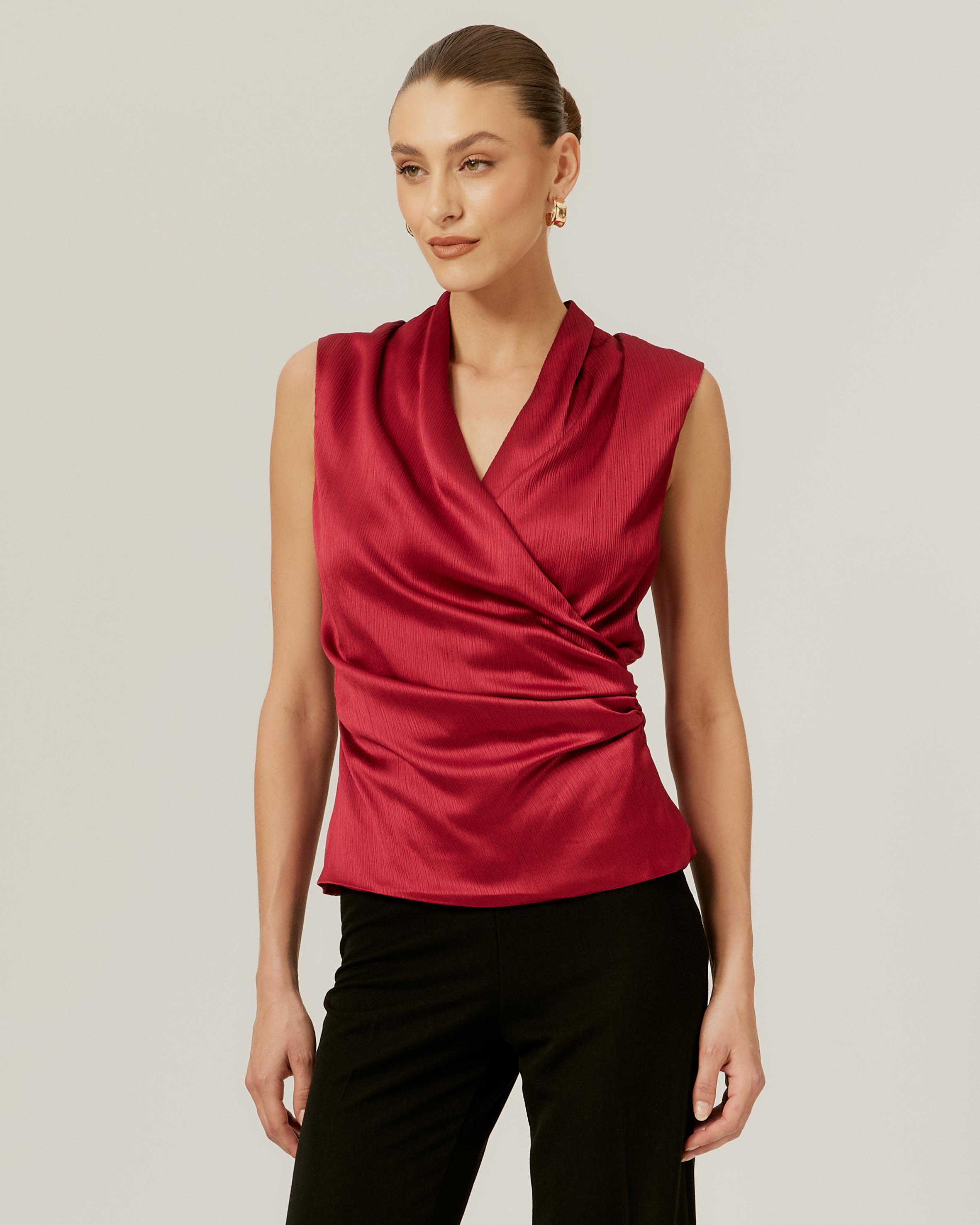 Drape Neck Top