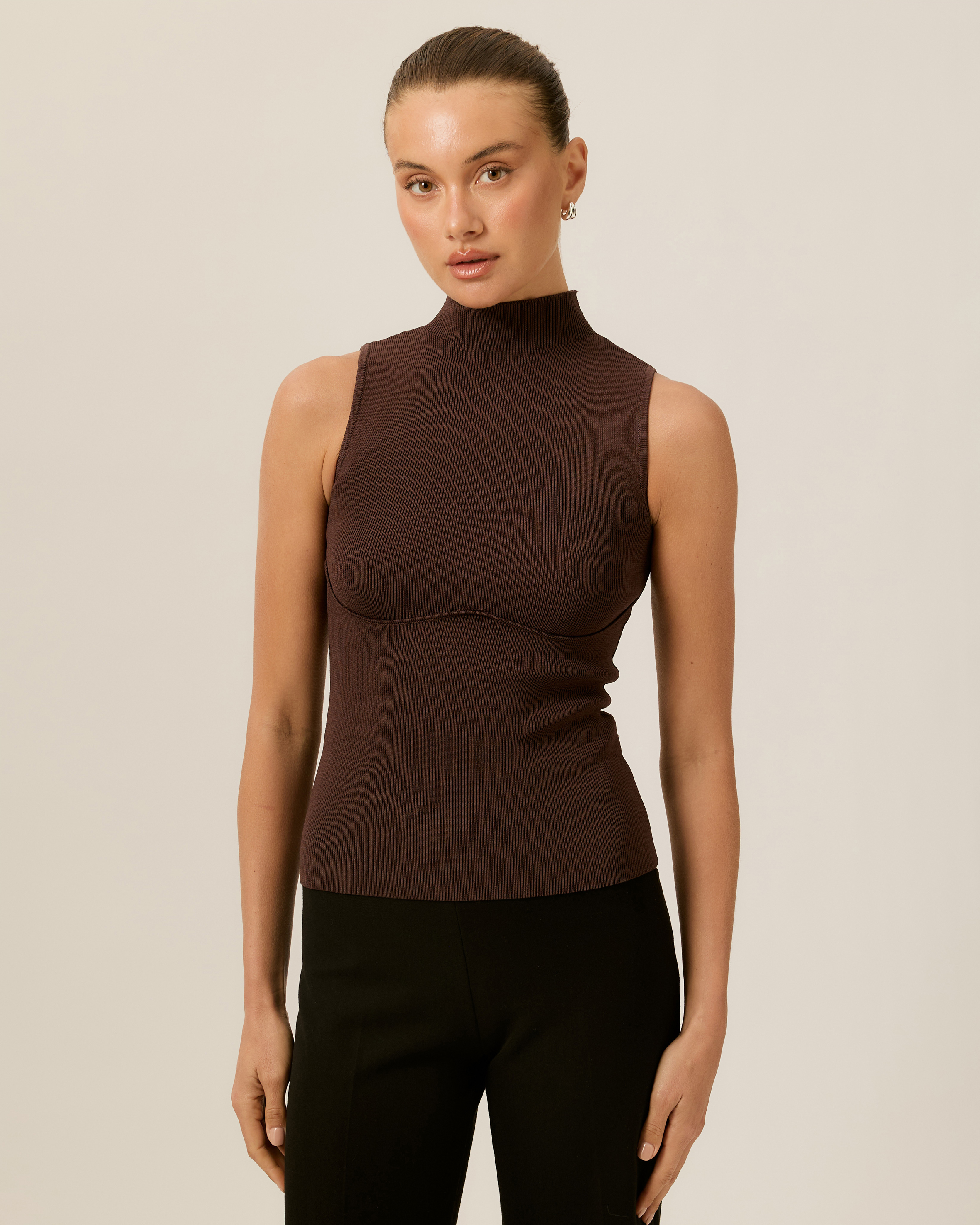 London Sleeveless Knit Top