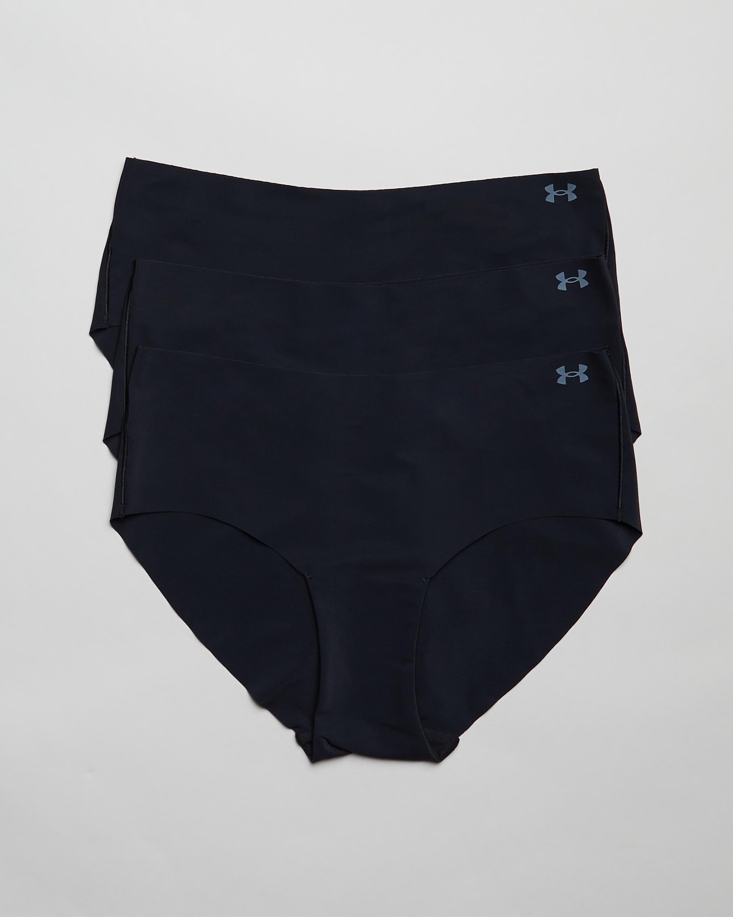 UA Pure Stretch 3-Pack No Show Hipster Briefs