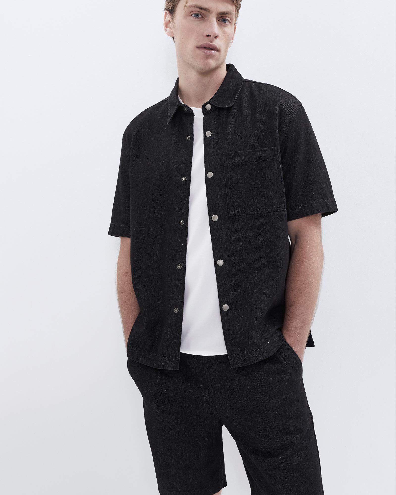 Oversized Denim S/S Shirt