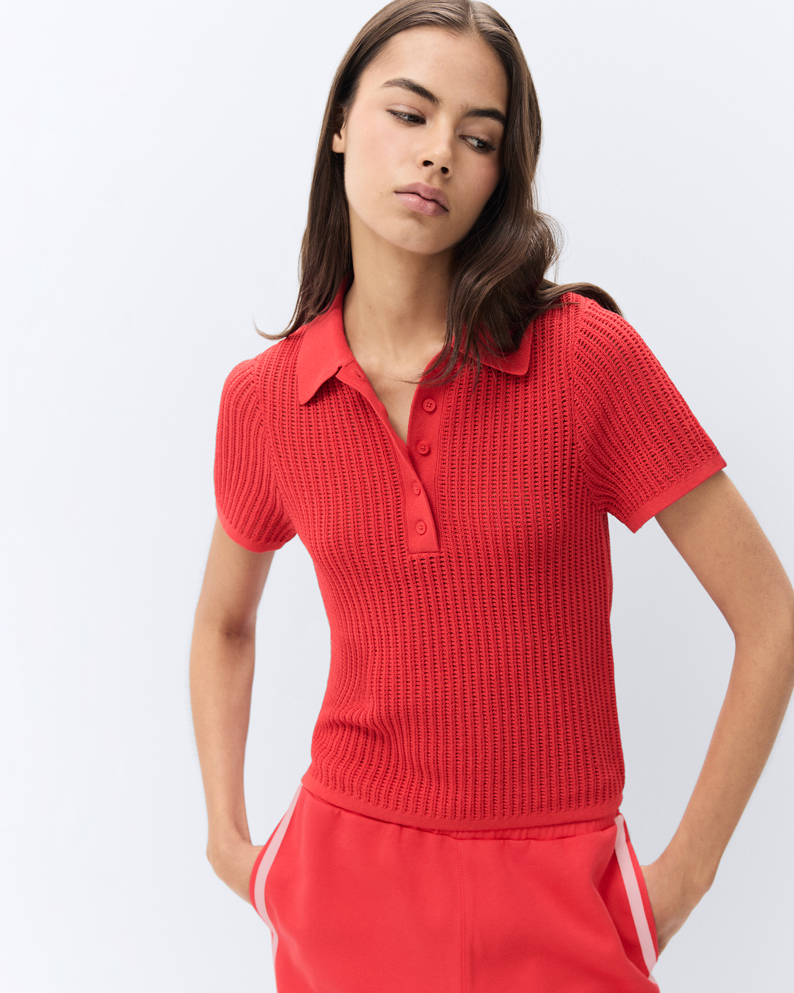 Sporty Knit Polo