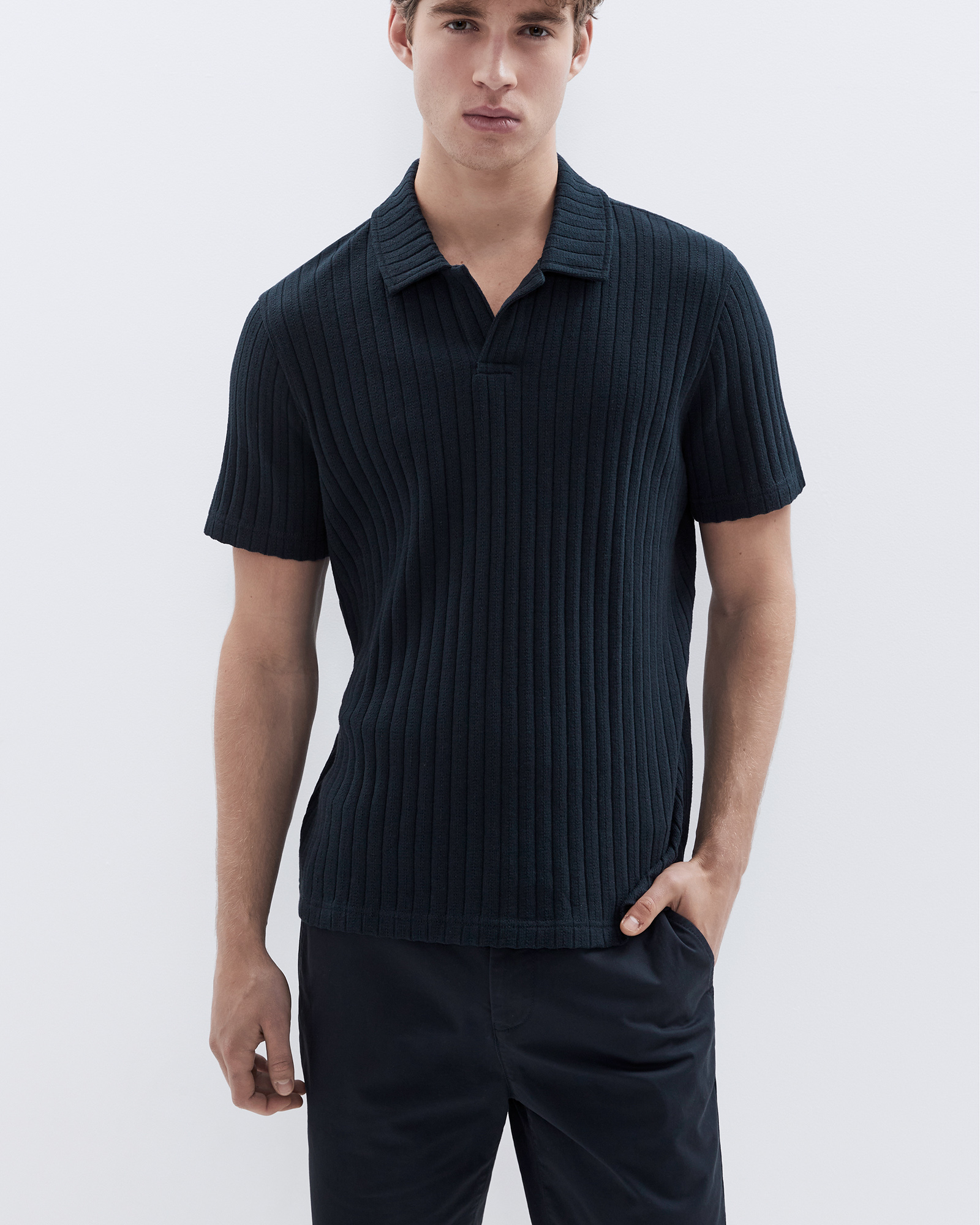 Rib Stitch Polo