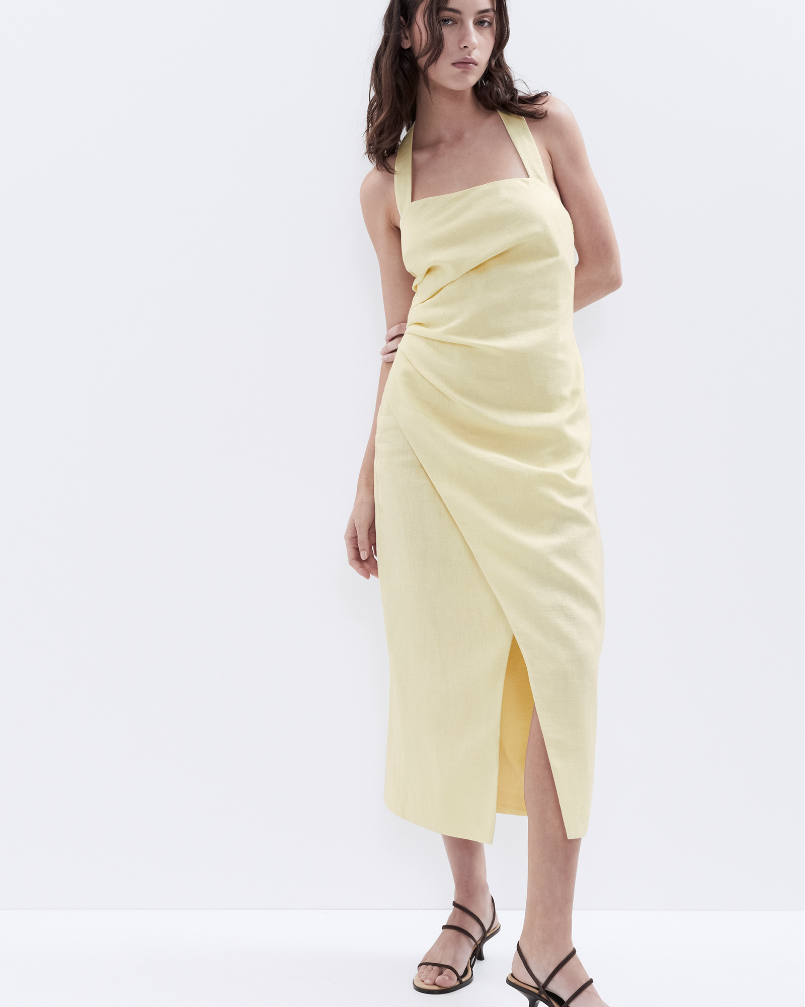 Linen Halter Dress