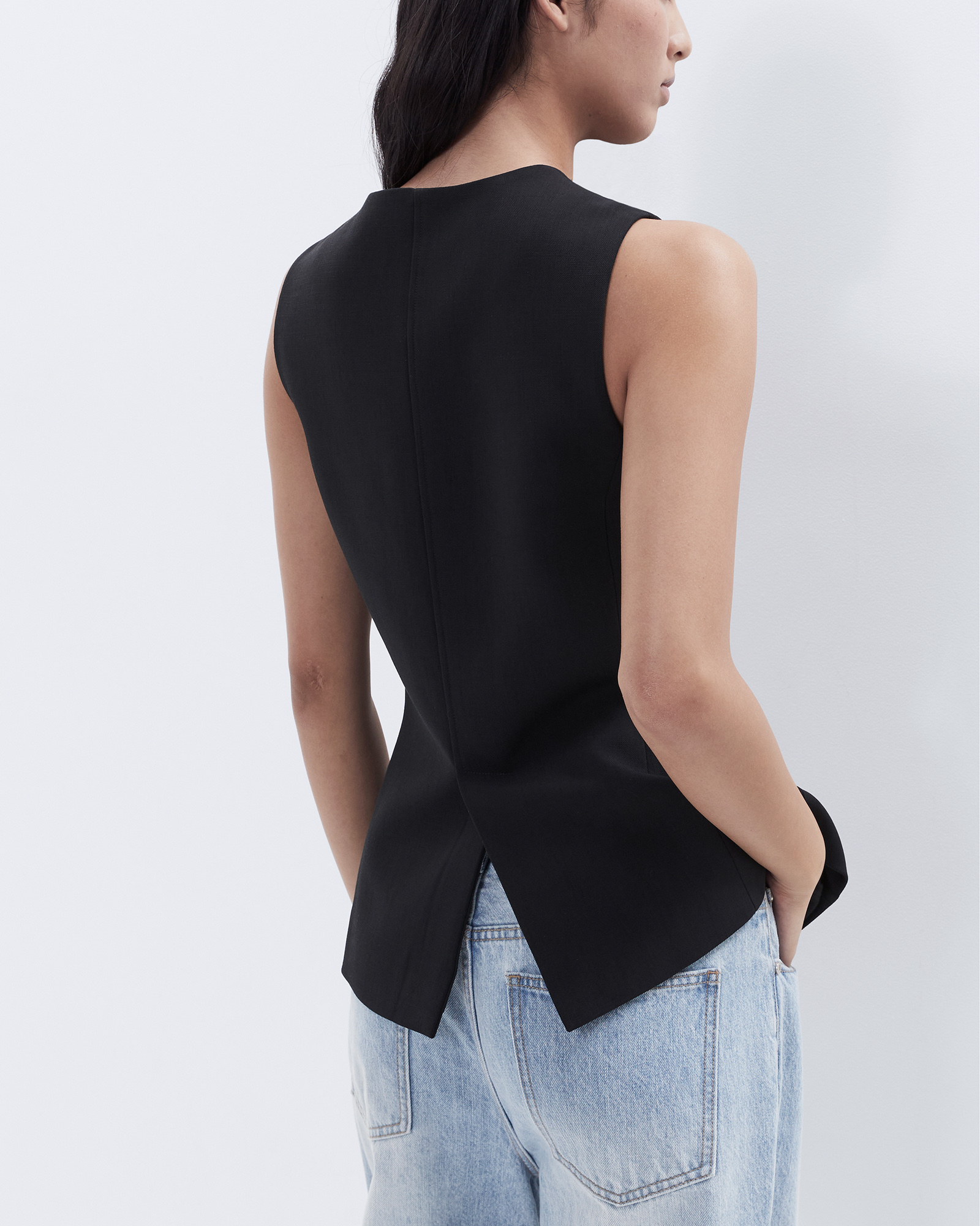 Button Detail Vest