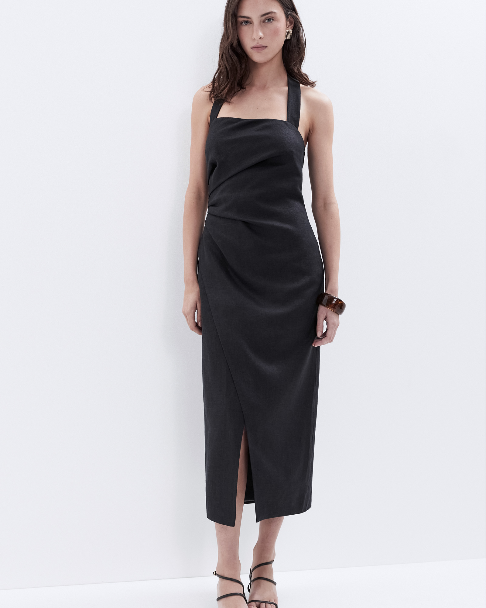 Linen Halter Dress