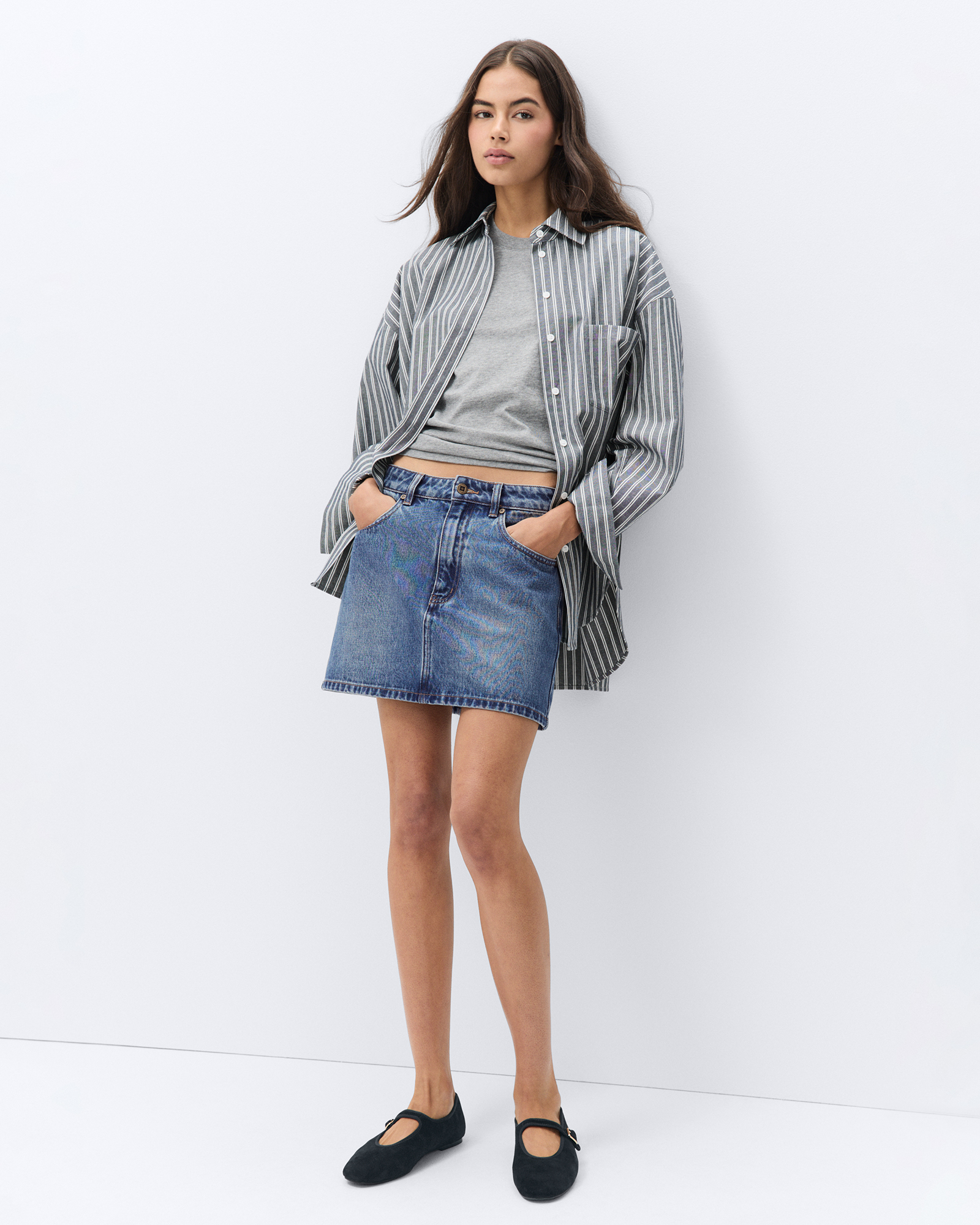 Denim Mini Skirt