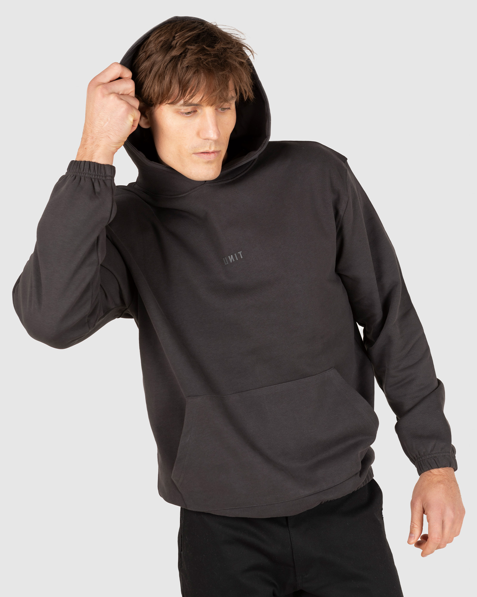UNIT Central Mens Hooded Pullover Hoodie