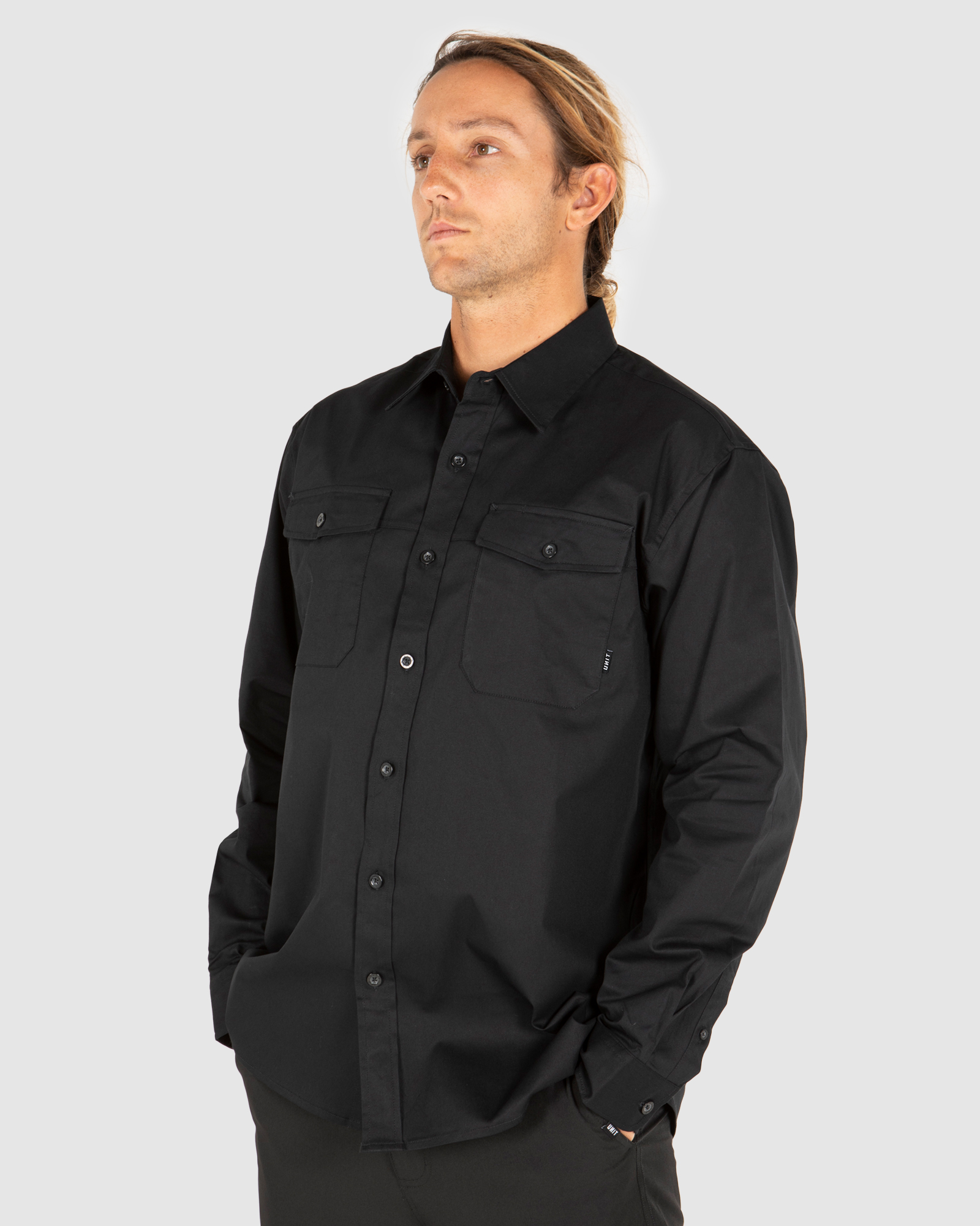 UNIT Mens Long Sleeve Task Work Drill Shirt