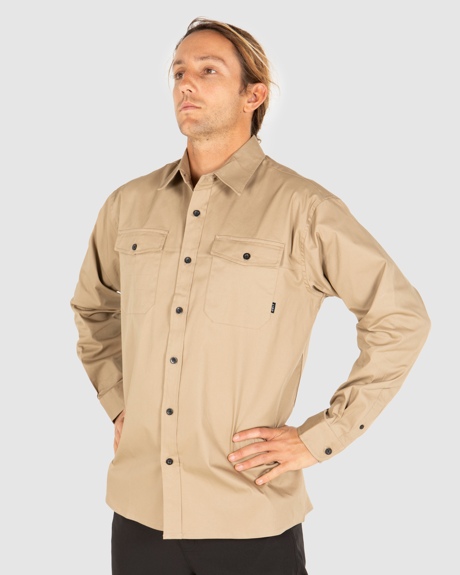 UNIT Mens Long Sleeve Task Work Drill Shirt