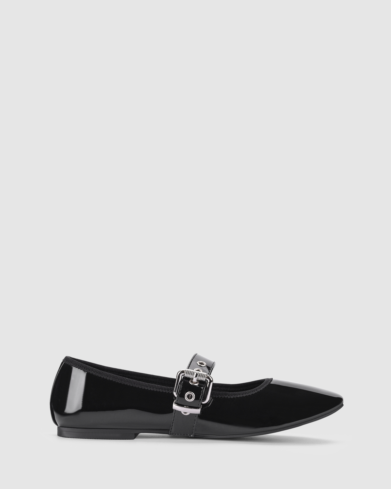 Banks Buckled Mary-Jane Flats