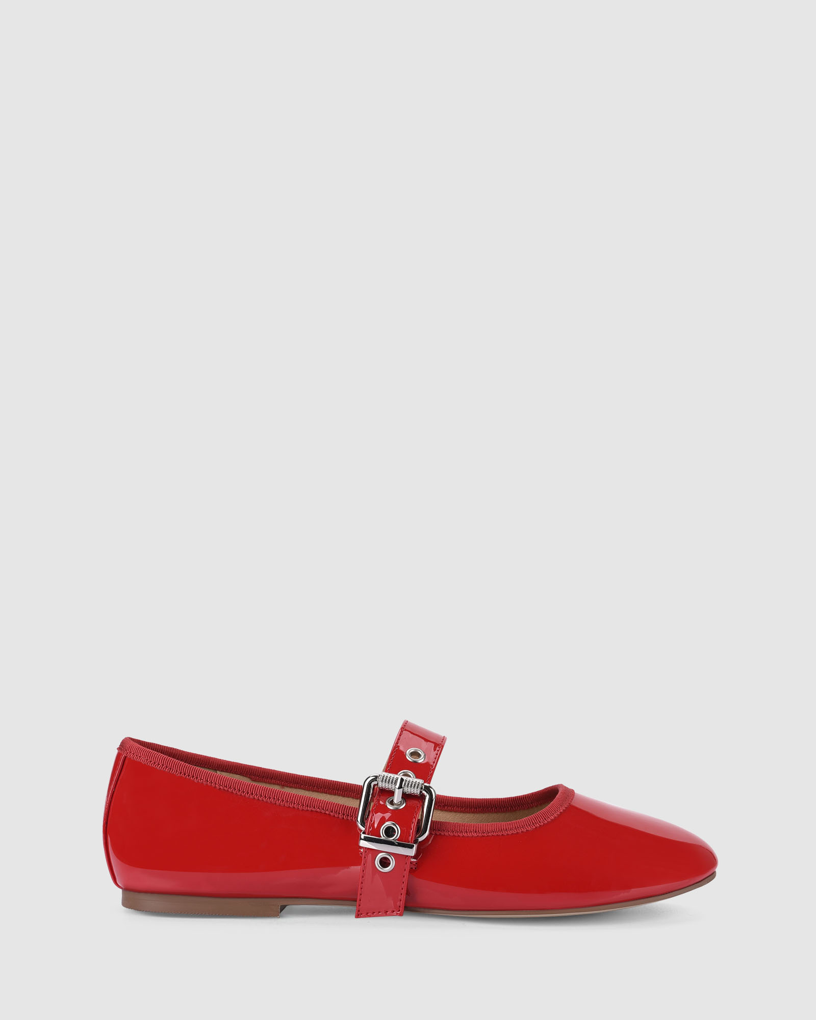 Banks Buckled Mary-Jane Flats