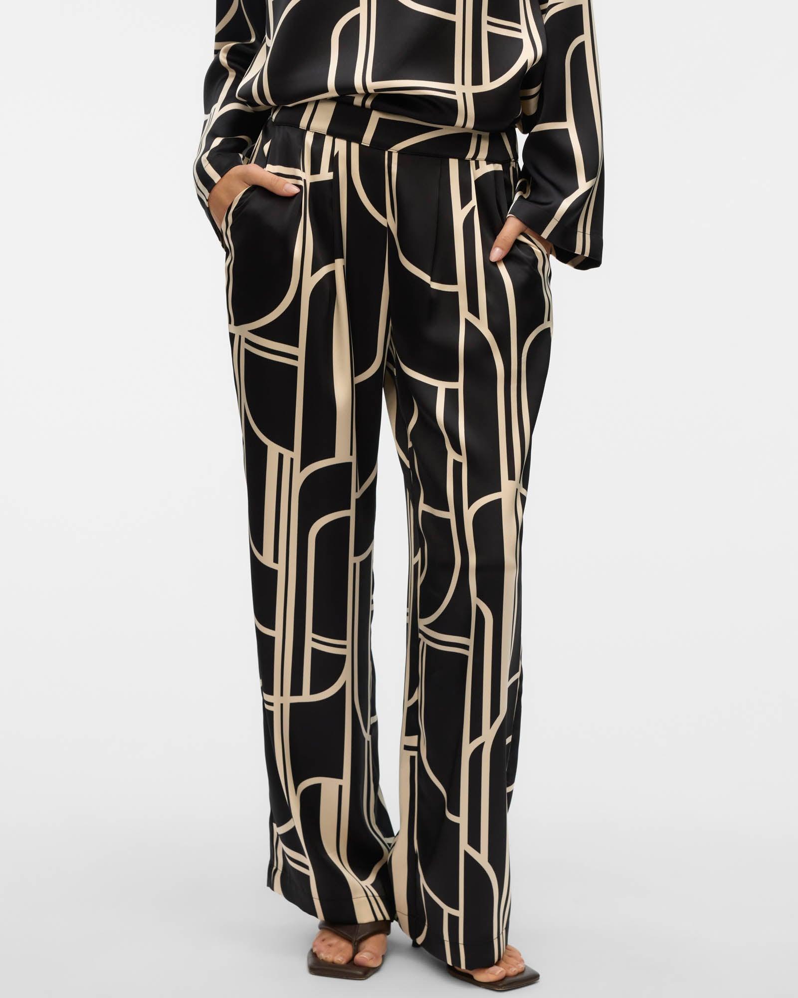 Hadley Printed Wide-Leg Pants