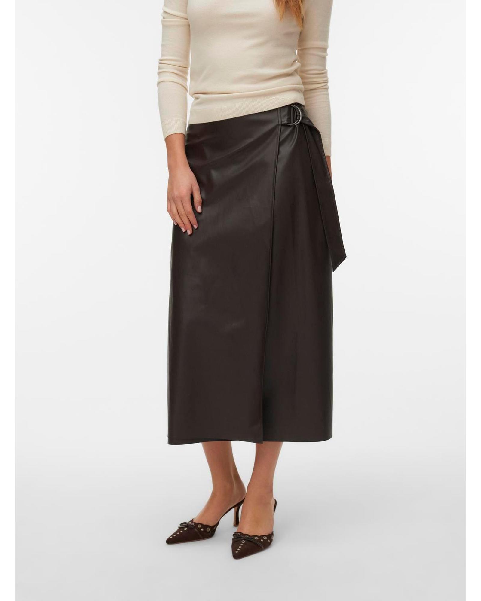 Polly Faux Midi Skirt