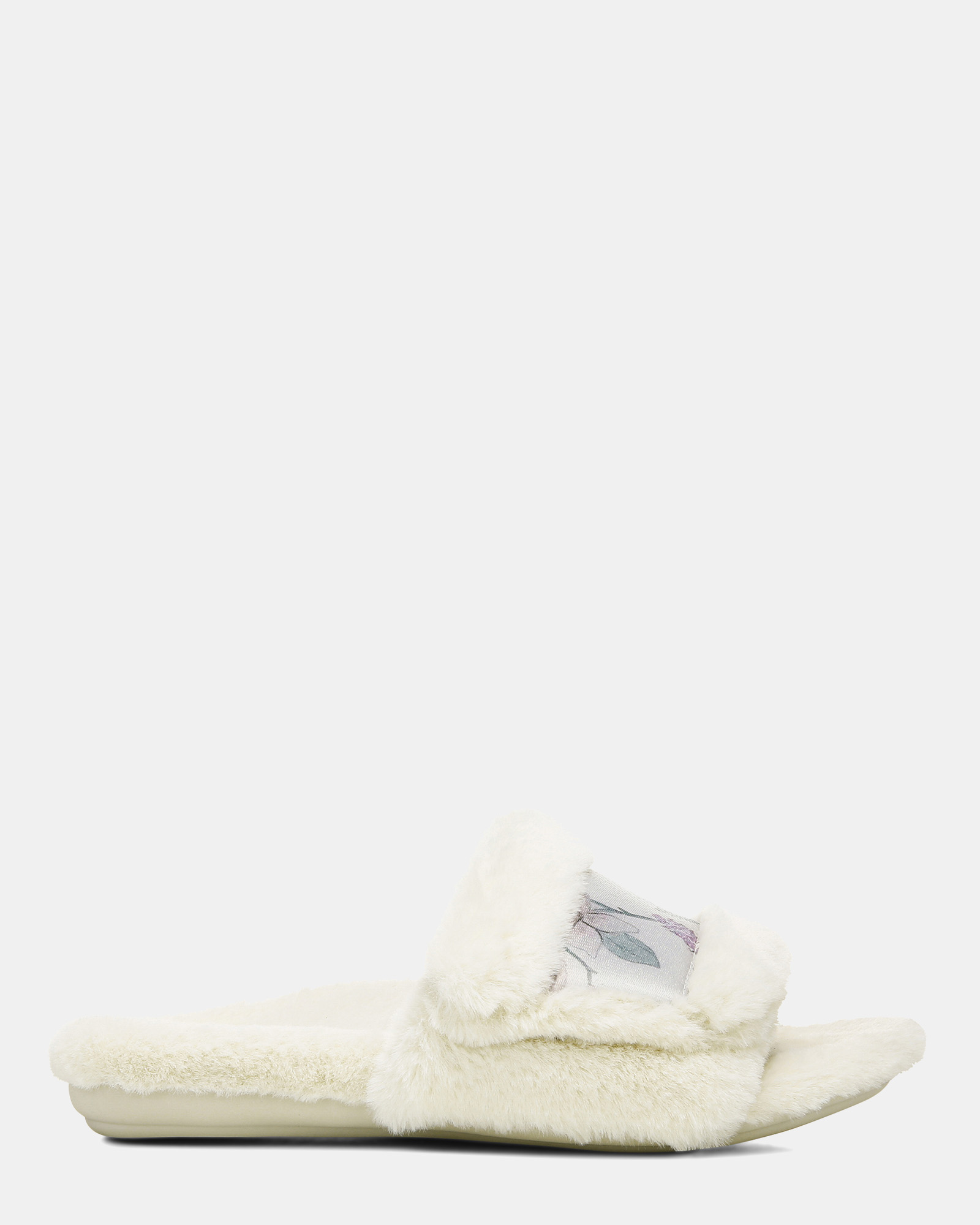 Erma Slipper - Cream Botanical