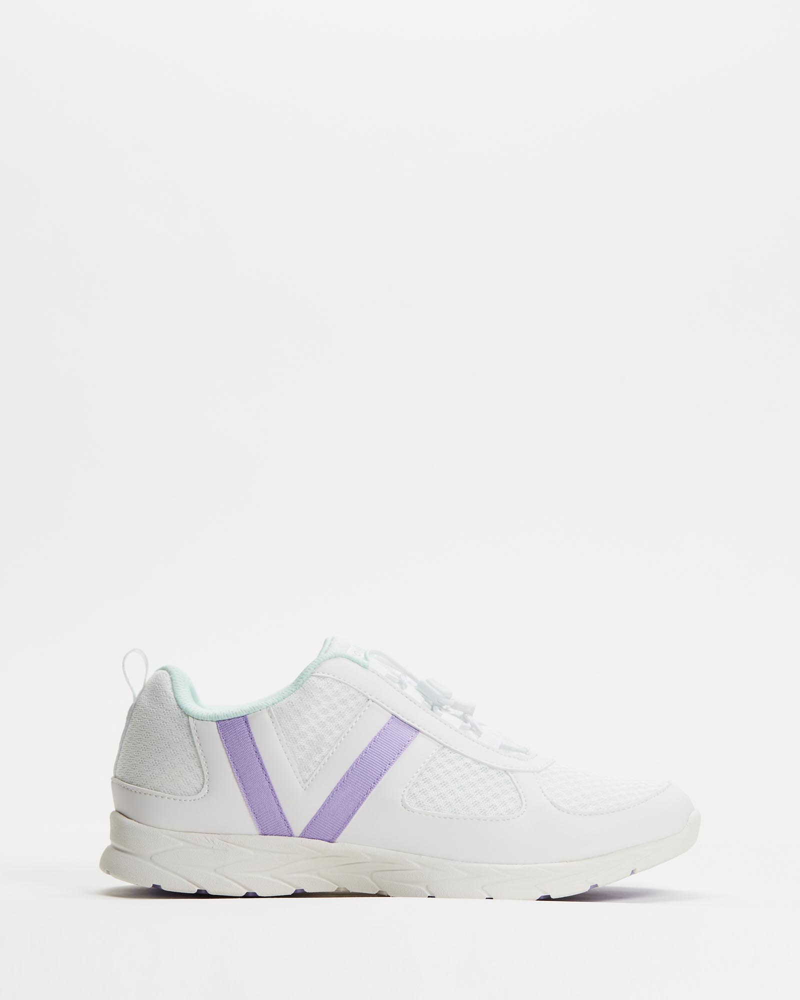 Maren Elastic Lace Sneaker - White